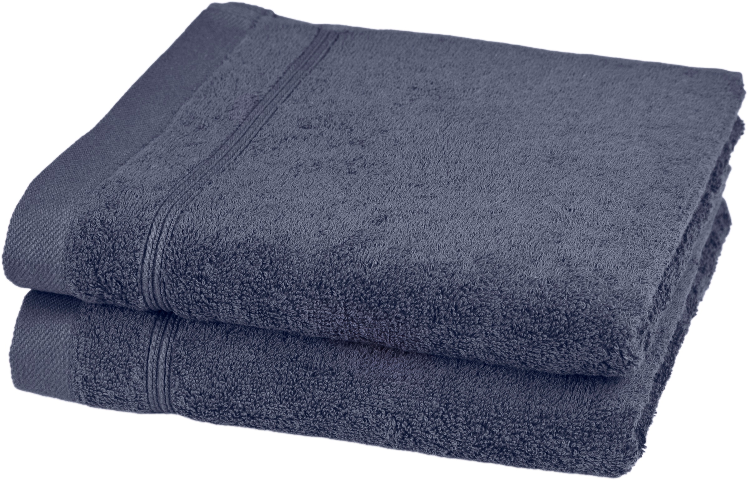 Handtücher ROSS, B:50cm L:100cm, blau, Frottier, Baumwolle, Badezimmer, Handtücher, "Rubin", 100% Baumwolle