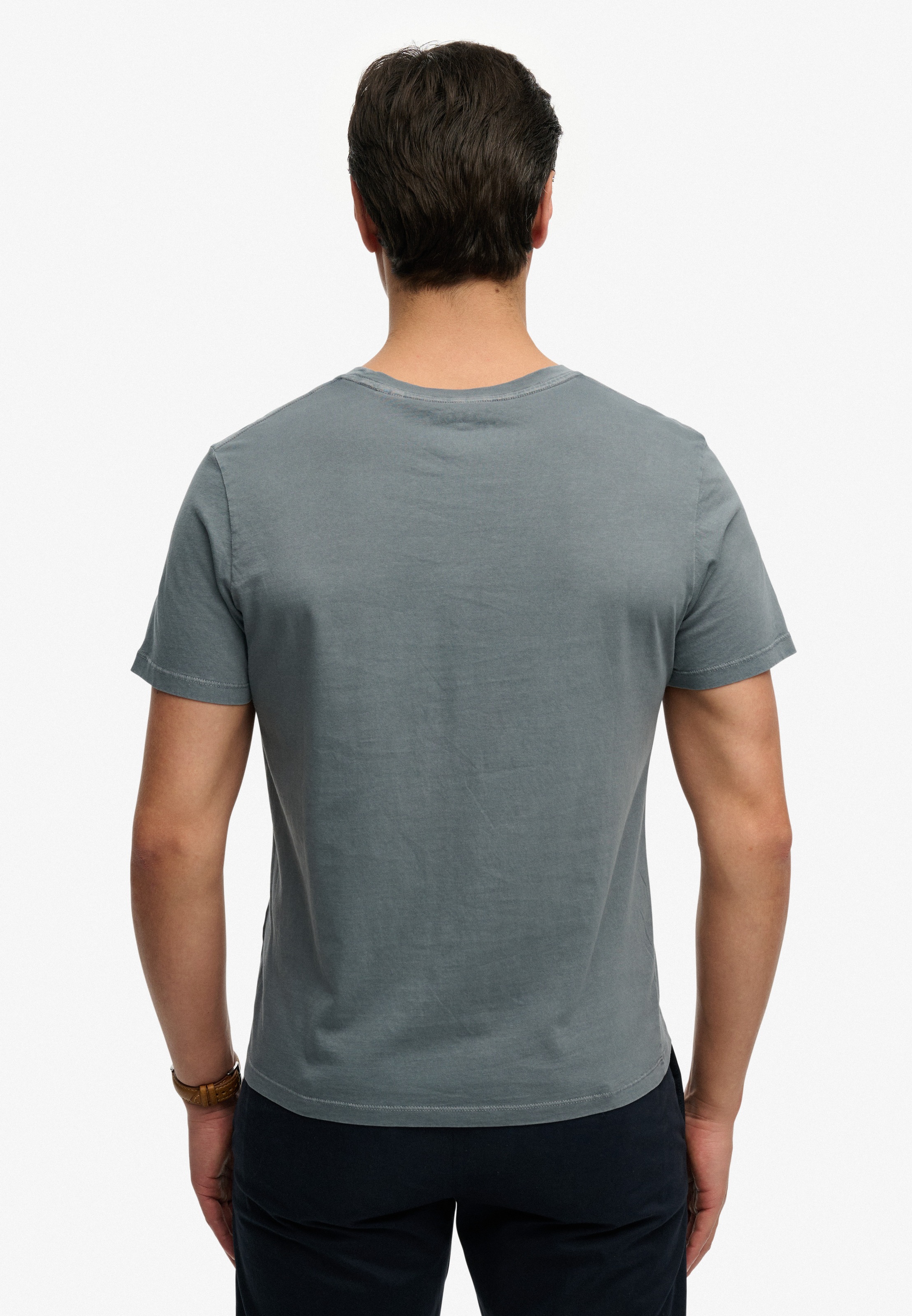 Superdry Classic Essential Pocket T-Shirt Blue Mirage M 2