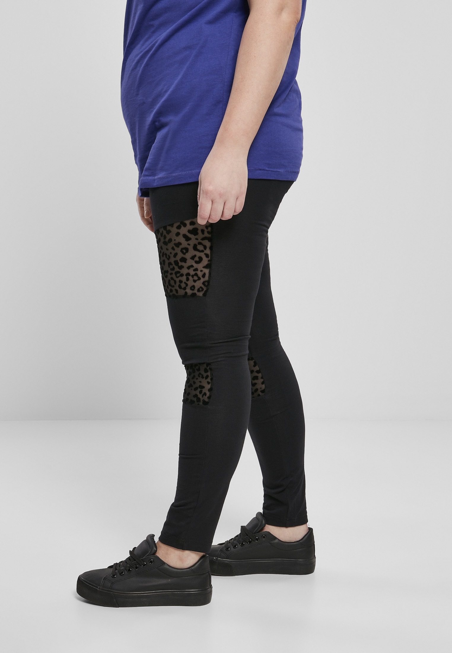 URBAN CLASSICS Leggings »Urban Classics Damen Ladies Flock Lace Inset Leggings«, (1 tlg.)