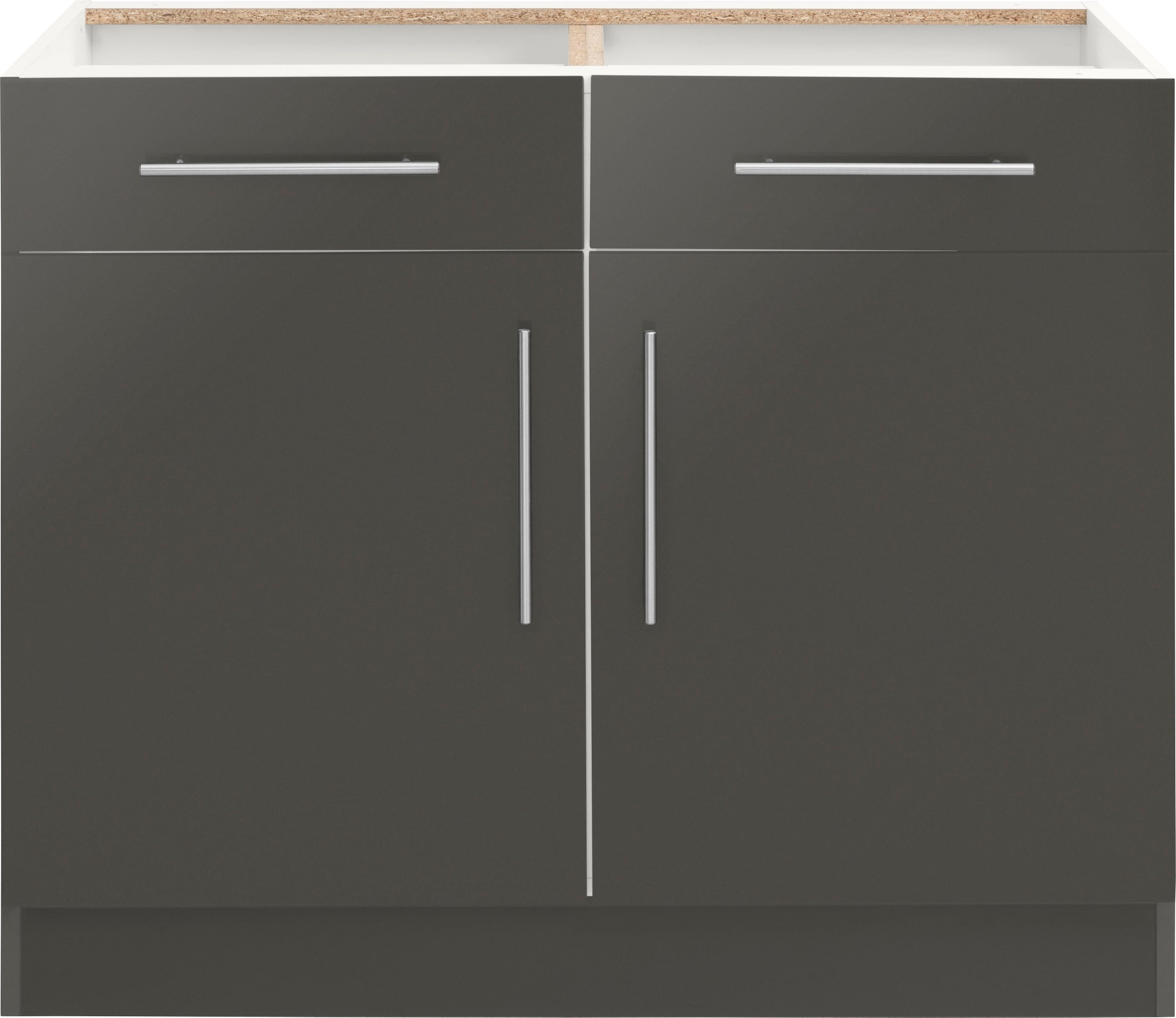 wiho Küchen Unterschrank »Cali«, 100 cm breit, ohne Arbeitsplatte | BAUR | Kochfeldumbauschränke