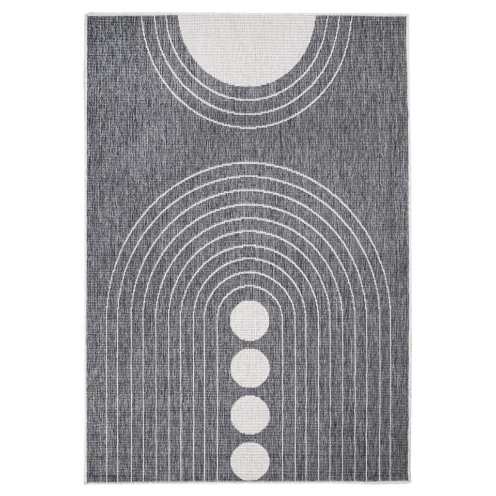 Carpet City Outdoorteppich »DUO RUG 5739«, rechteckig, 5 mm Höhe, Wendeteppich Wetterfest In- & Outdoor, Balkon, Terrasse, Wohnzimmer