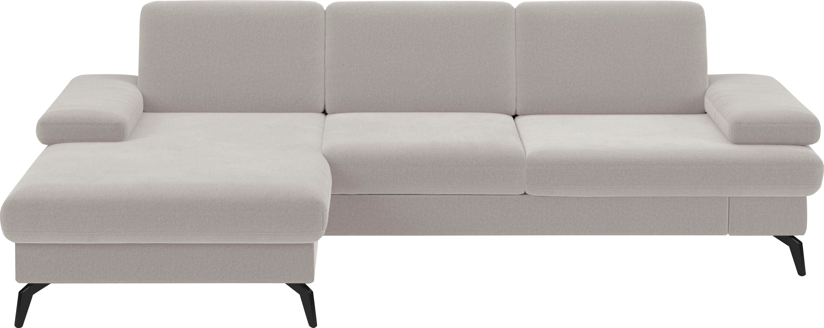 sit&more Ecksofa "Morris L-Form, inkl. Sitztiefenverstellung" wahlweise mit Armteilverstellung, Schlaffunktion & Bettkasten