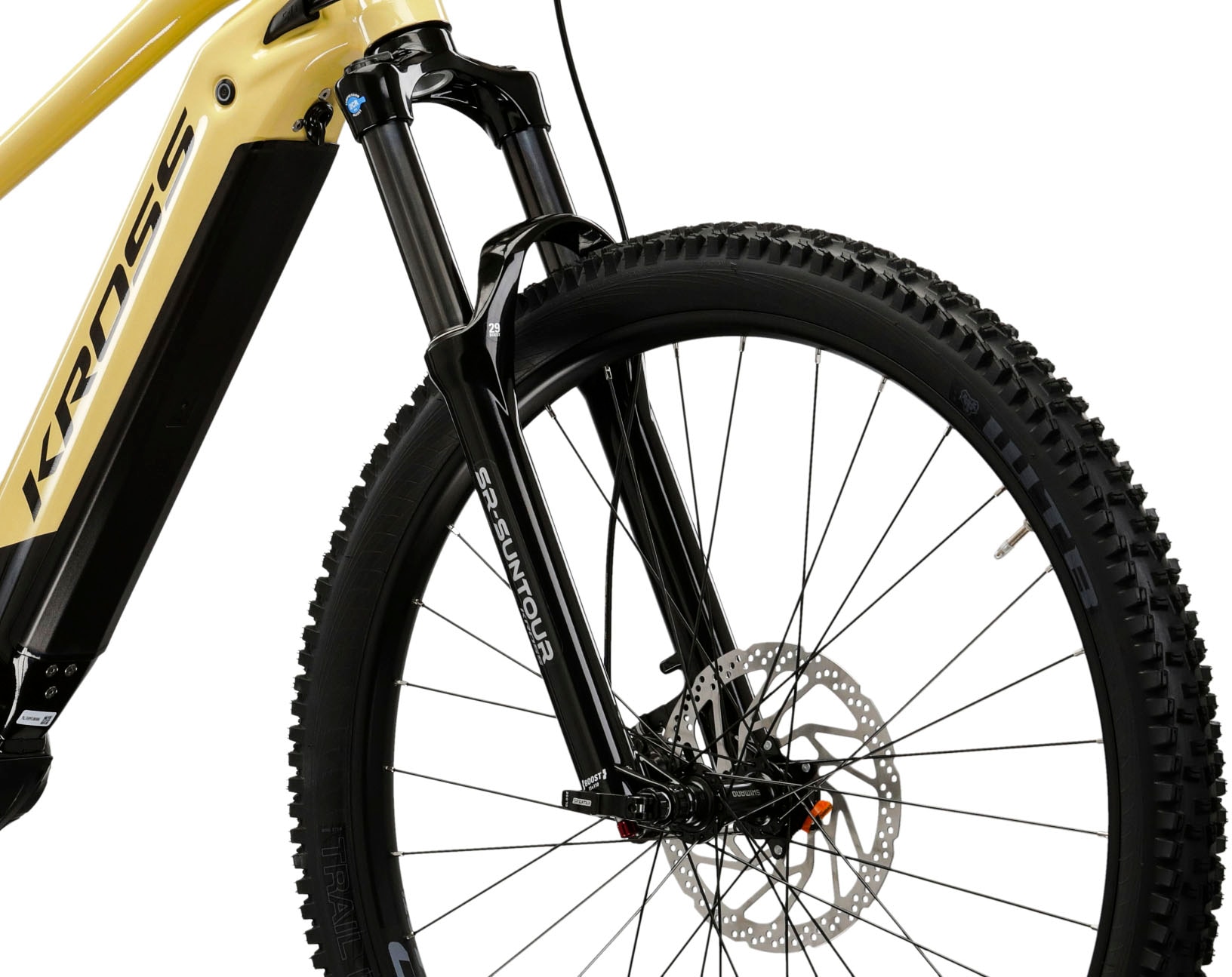 Kross E-Bike »KROSS E-MTB Grist Boost 1.0 29" beige«, 10 Gang, Shimano, CUES U6000, Mittelmotor 250 W