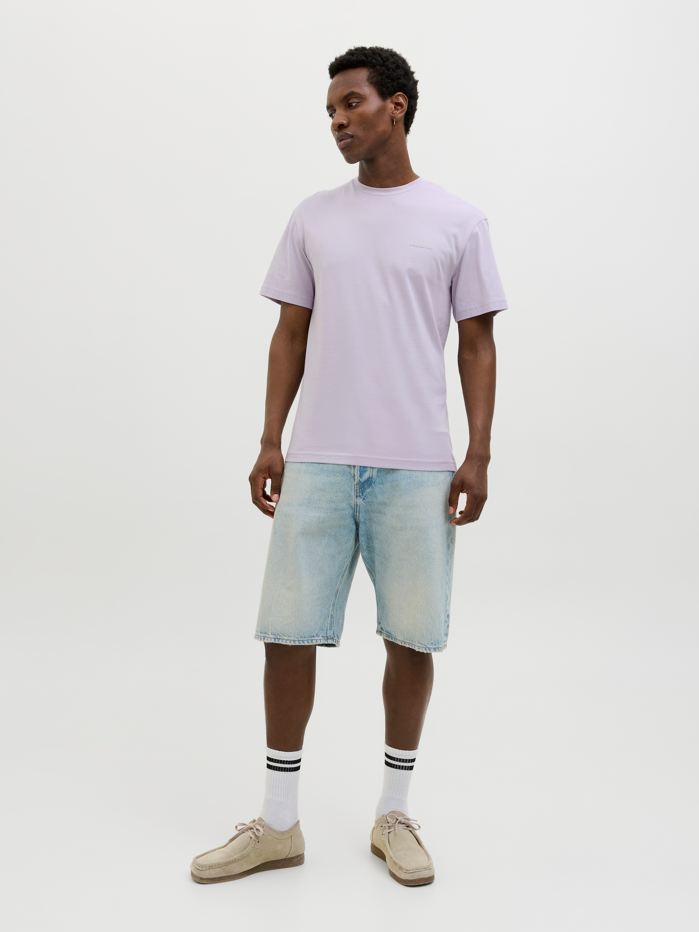Jack & Jones Rundhalsshirt »JJSUMMER VIBES TEE SS CREW NECK LN«