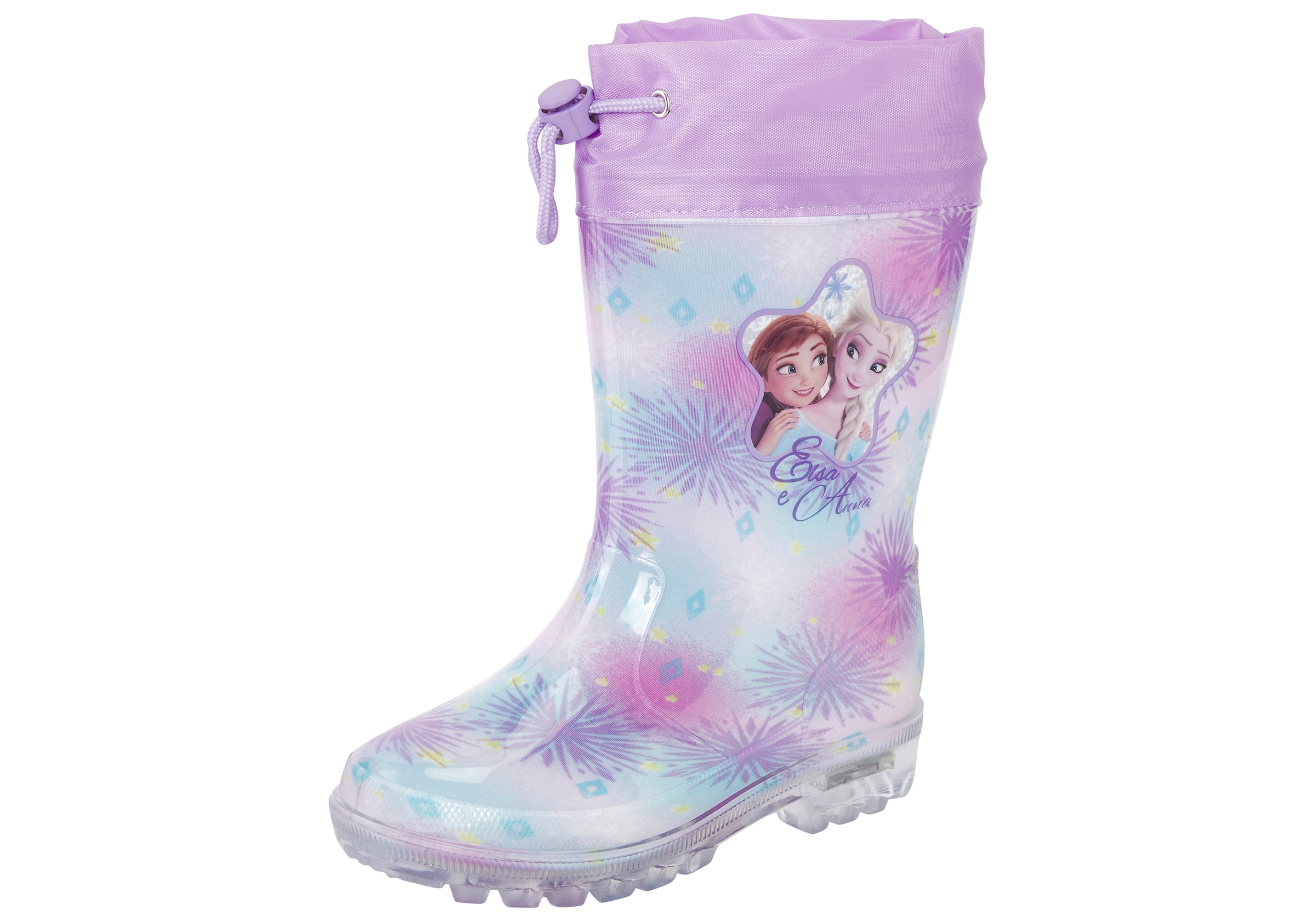 Disney Gummistiefel "FROZEN" mit cooler Blinkfunktion günstig online kaufen