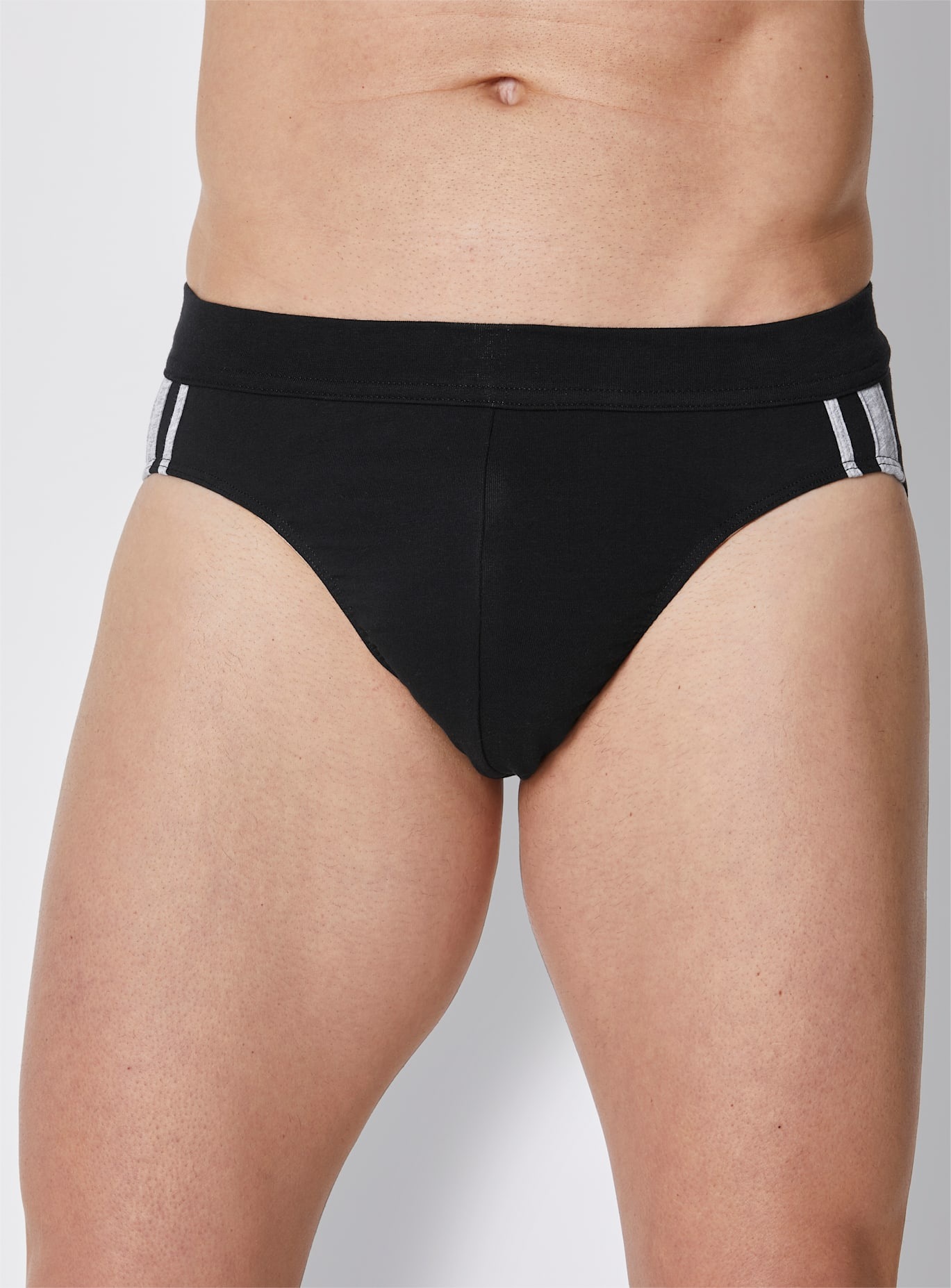 SCHIESSER Herren Slip, Gr. 6, schwarz, 95% Baumwolle, 5% Elasthan, Unterhosen