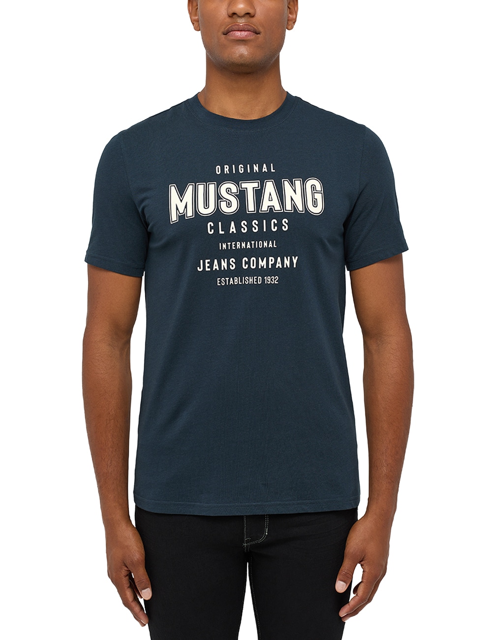 T-Shirt T-Shirt ▷ BAUR MUSTANG kaufen »Mustang Print-Shirt Print-Shirt«, Mustang |