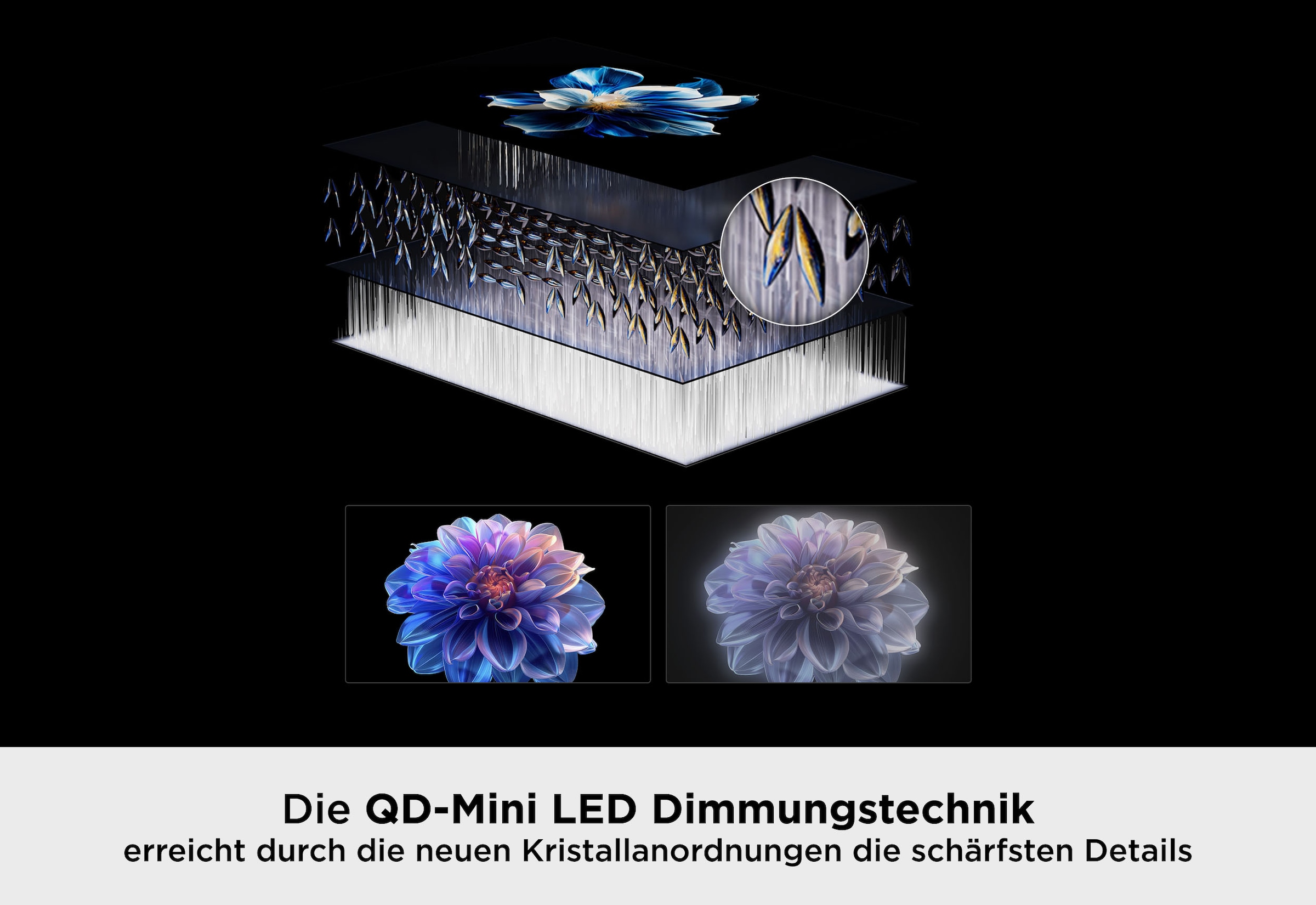 TCL Mini-LED-Fernseher »55T8D« 139 cm/55 ″ Smart-TV QD-Mini LED, AiPQ Pro Prozessor, 144Hz, ONKYO 2.1, Apple AirPlay 2