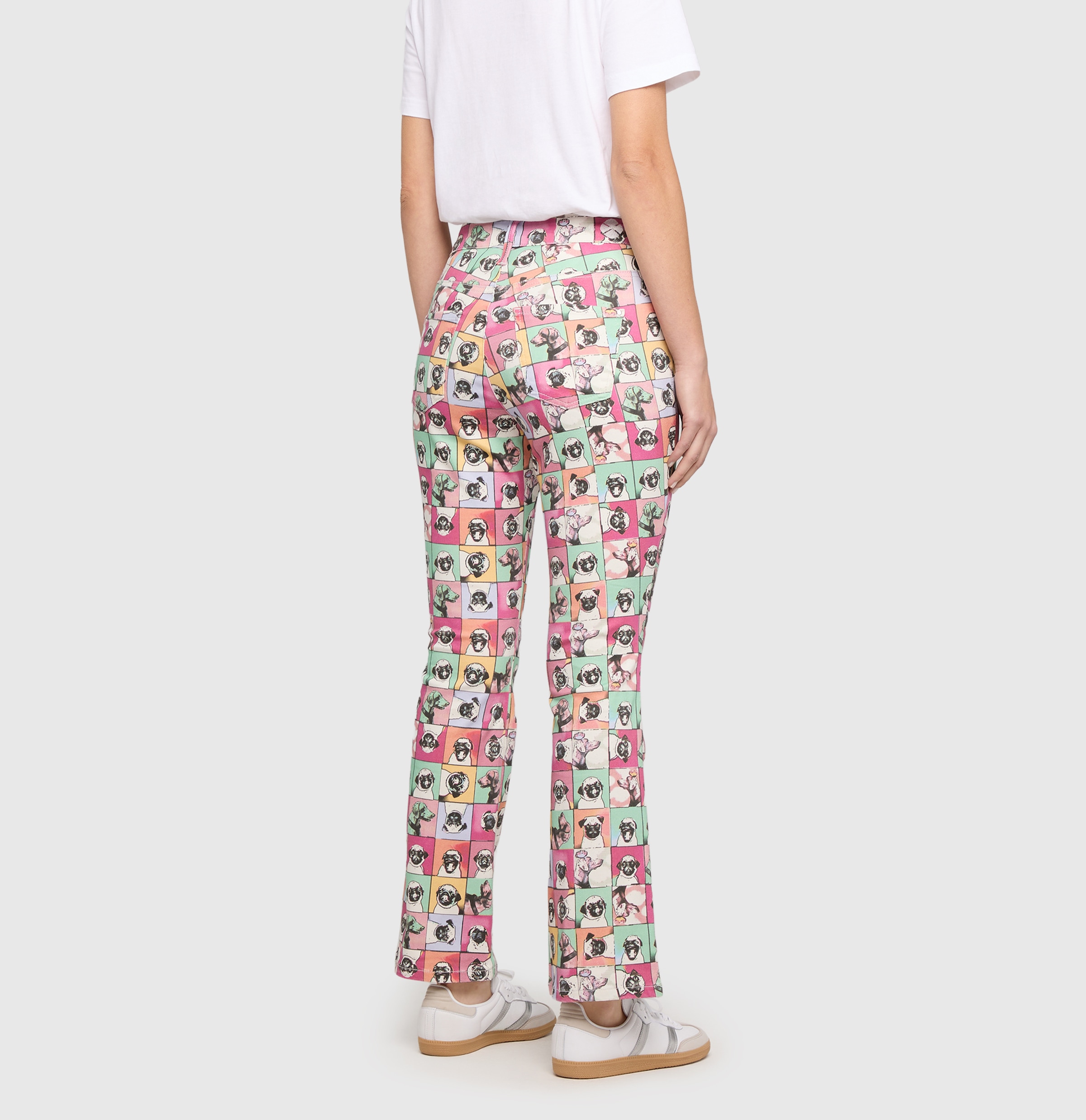 MAC High-waist-Jeans »DREAM KICK« mit Allover-Print