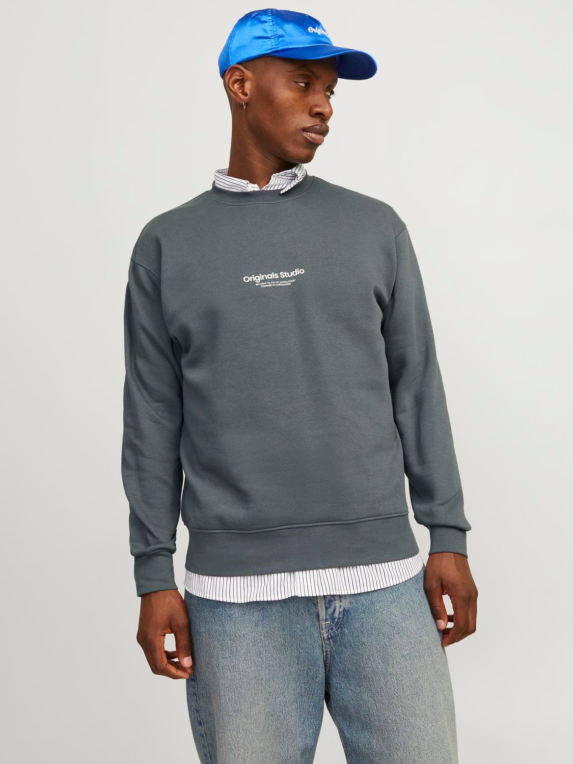 JACK & JONES Junior Sweatshirt Mit Rundhals - Bequemer Crew Neck Sweater