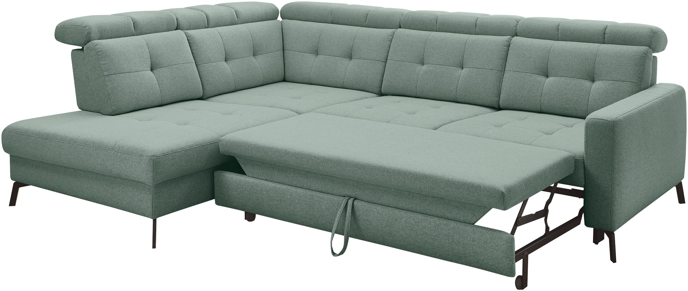 Musterring Ecksofa »MR 4615«, mit Kopf- und Rückenverstellung, Metallfuß schwarz, Maße 272 x 214 cm