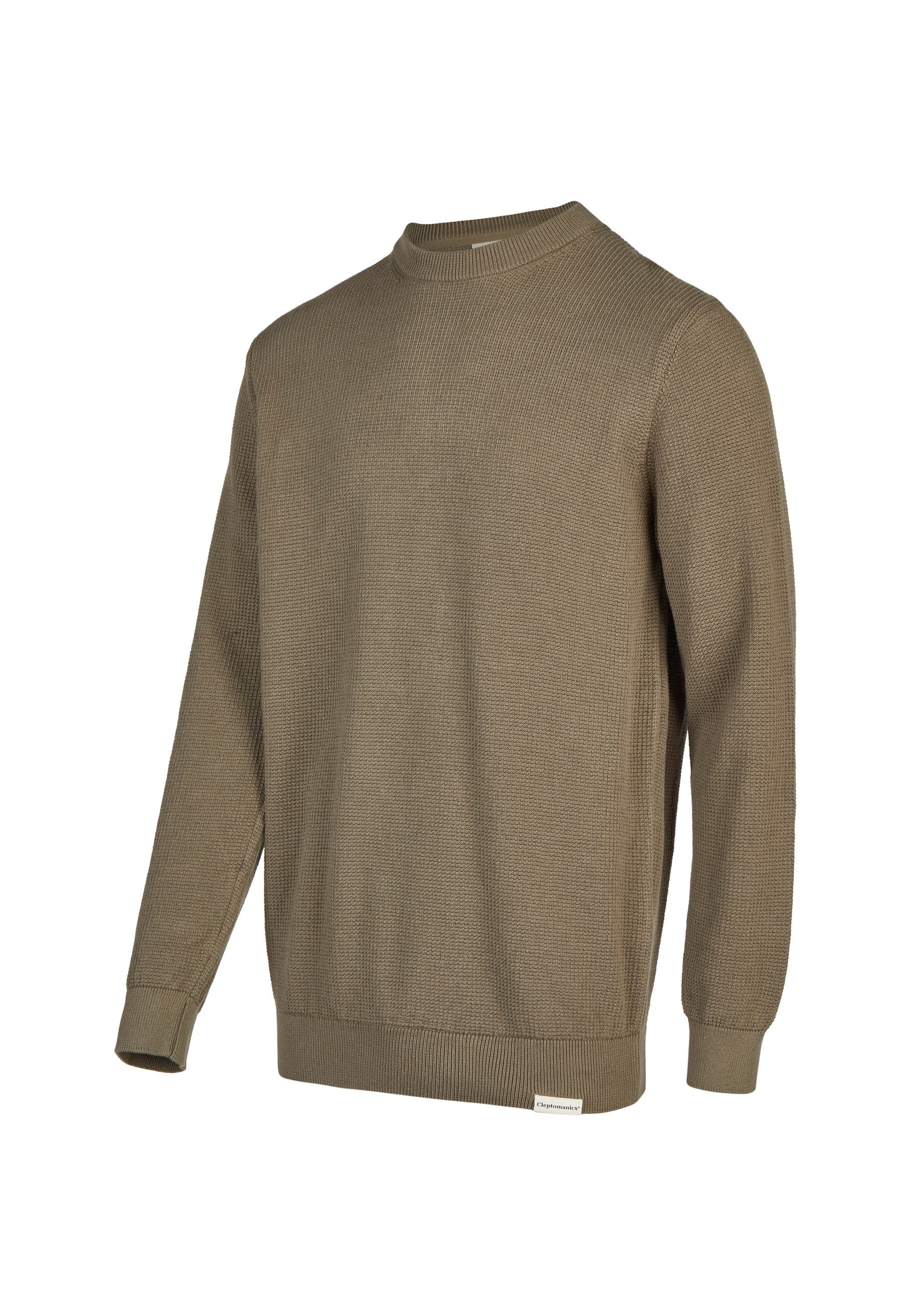 Cleptomanicx Strickpullover »Purl Knit« mit klassischem Rundhalsausschnitt