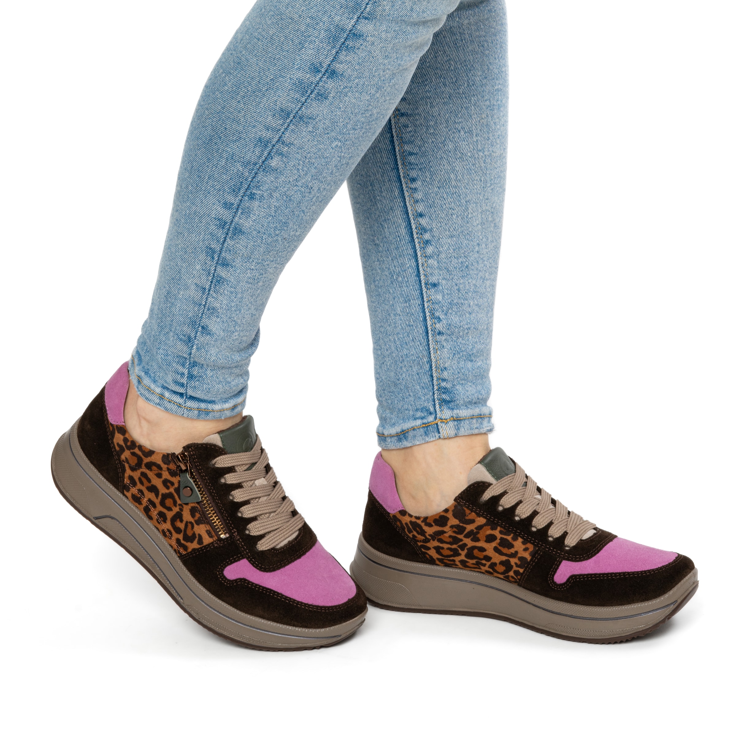 Ara Plateausneaker »SAPPORO«  Freizeitschuh, Schnürschuh, Halbschuh in Komfortweite H (= sehr weit)