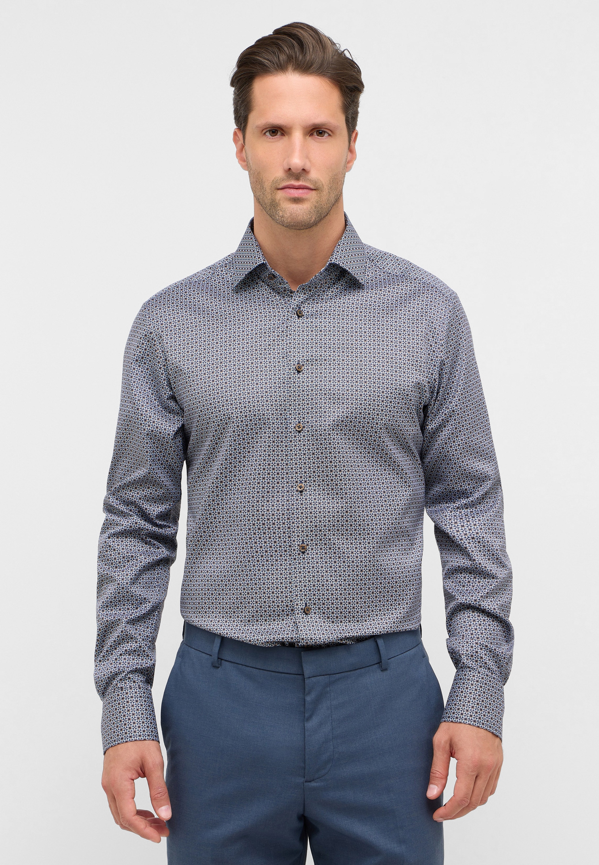 Eterna Langarmhemd "MODERN FIT", NON IRON (bügelfrei) günstig online kaufen