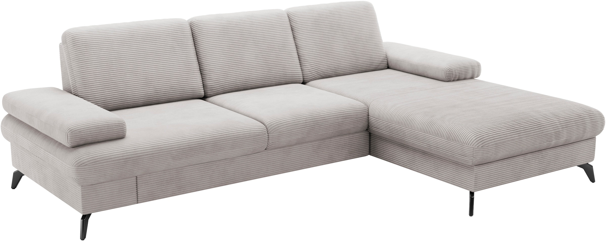 sit&more Ecksofa »Morris Jubi L-Form«, inkl. Armteilfunktion und 1 Zierkissen, wahlweise mit Bettfunktion