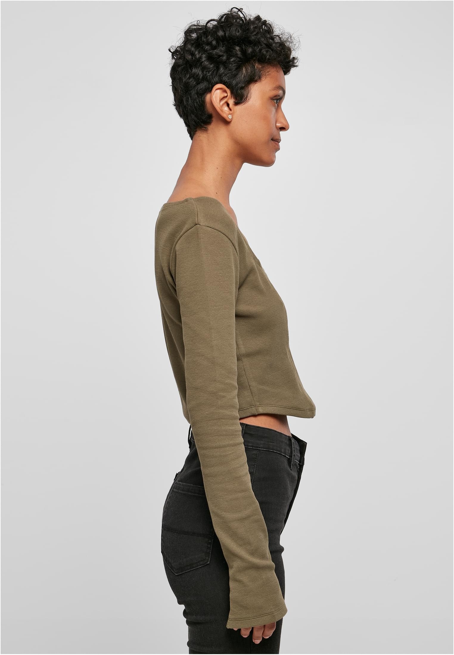 URBAN CLASSICS Langarmshirt kaufen online Short | »Damen Ladies BAUR (1 Corsage Rib tlg.) Longsleeve«