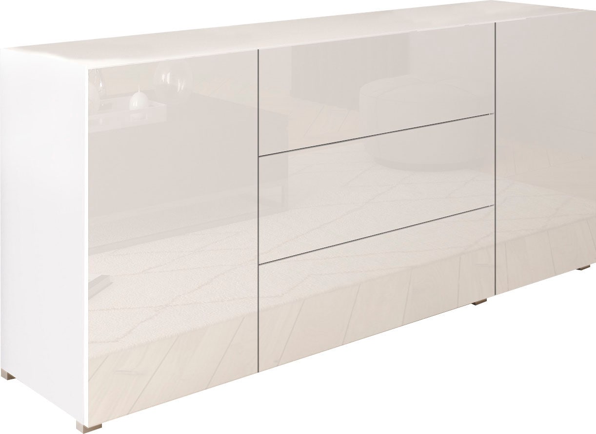 INOSIGN Sideboard "BERLIN", Moderne grifflose Kommode Breite 150 cm, 4 Schubkästen/ 2 Türen