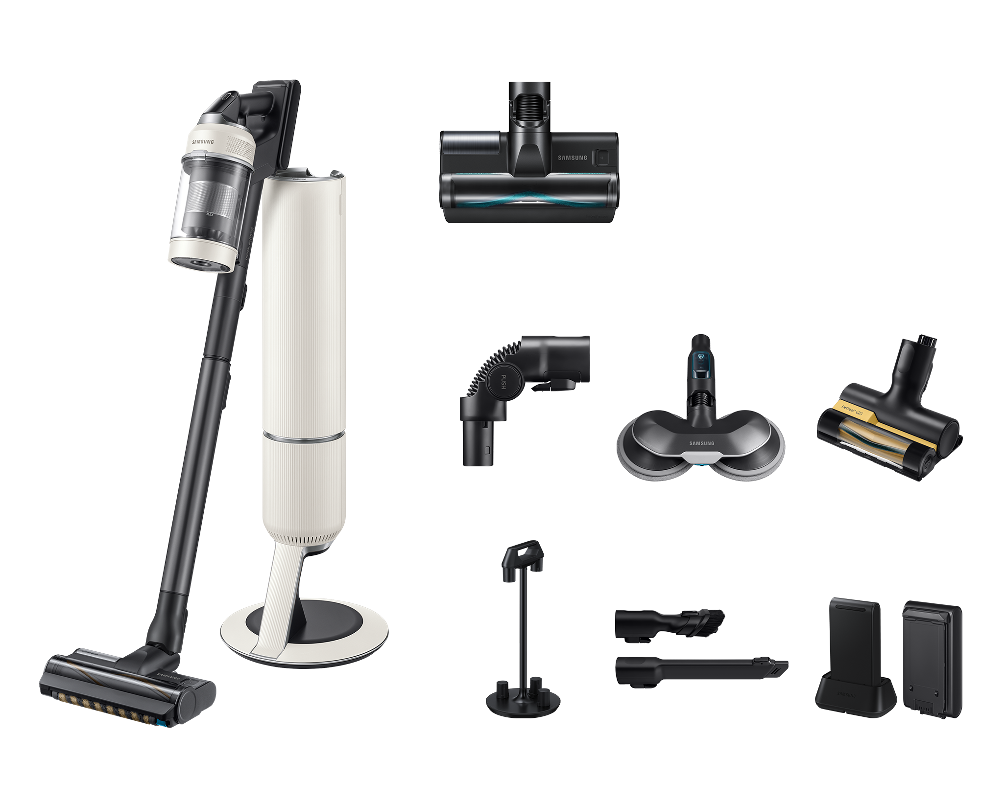 Samsung Akku-Handstaubsauger "BESPOKE AI Jet Akku+ Wet & Clean, VS80F28EGS/ günstig online kaufen