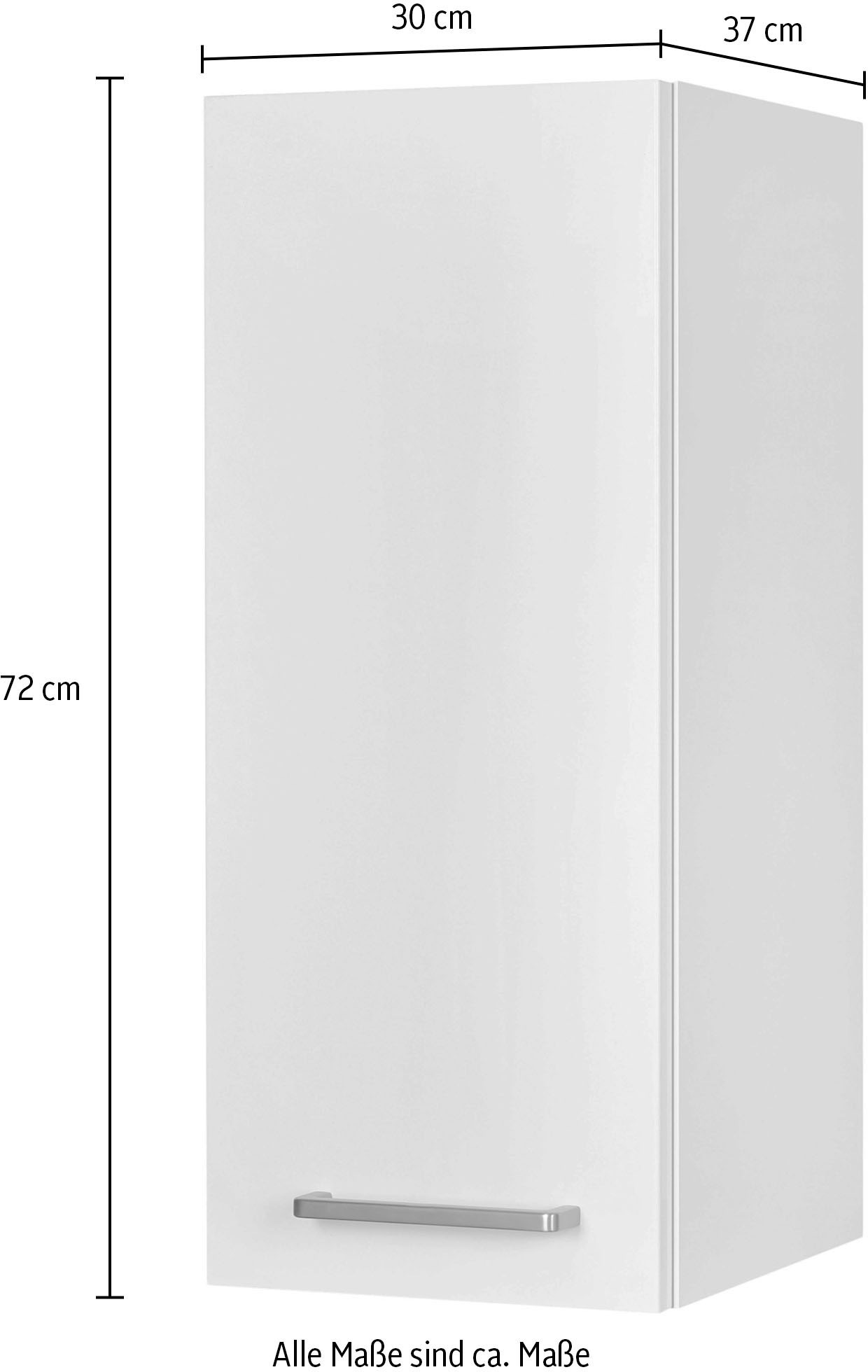 nobilia® Hängeschrank »"Touch", Ausrichtung wählbar, vormontiert,«, in drei Breiten: 30, 40 und 60 cm, mit Soft-Close-Funktion