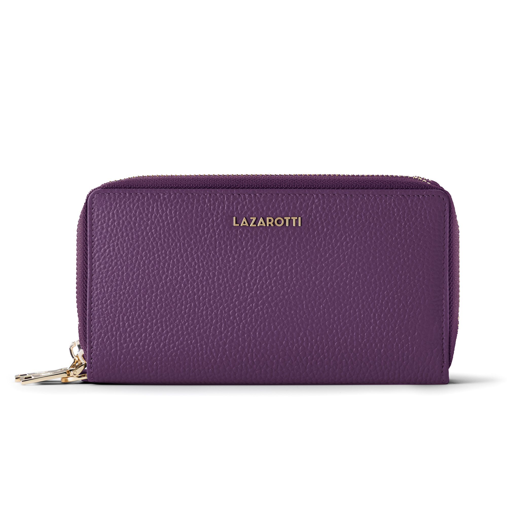 Lazarotti Geldbörse "Bologna Leather XL Double Zip-Around Geldbörse RFID Leder 20 cm"