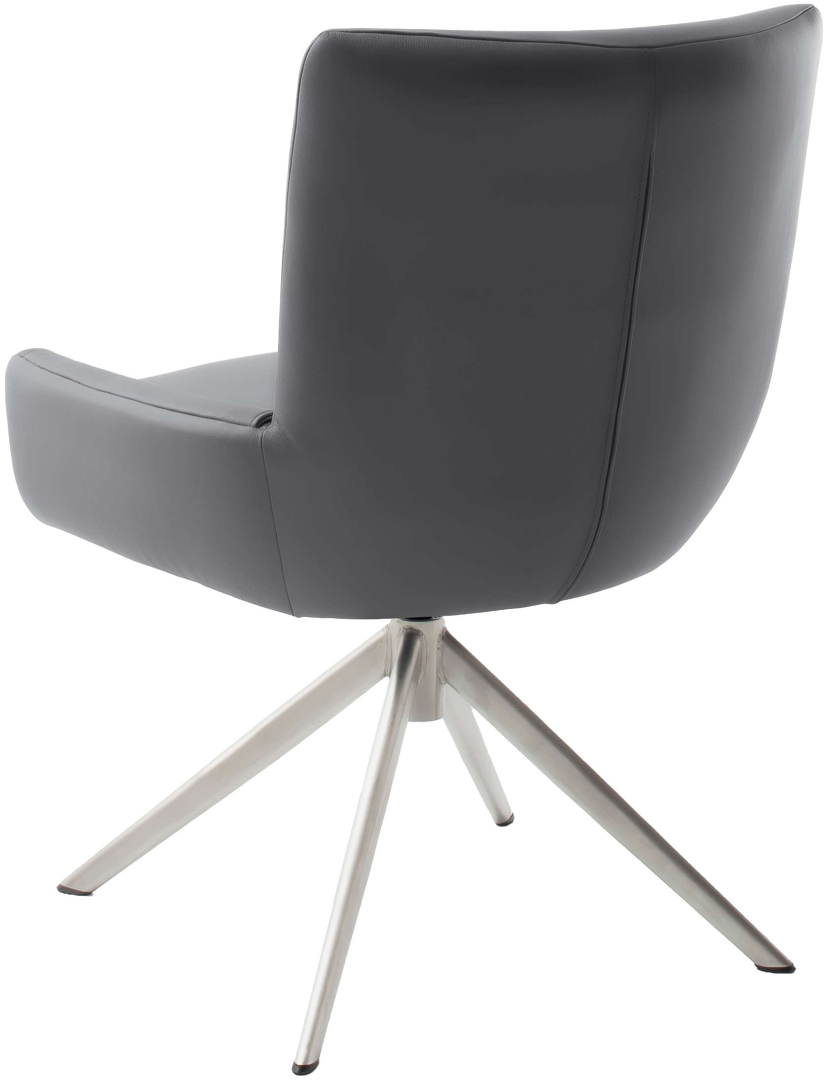 MCA furniture 4-Fußstuhl »WILSON Esszimmerstuhl, Armlehnstuhl, Polsterstuhl, modern«, (Set), 1 St., Leder, Stuhl, Armlehnenstuhl, drehbar, Taschenfederkern, belastbar 160 kg,XXL