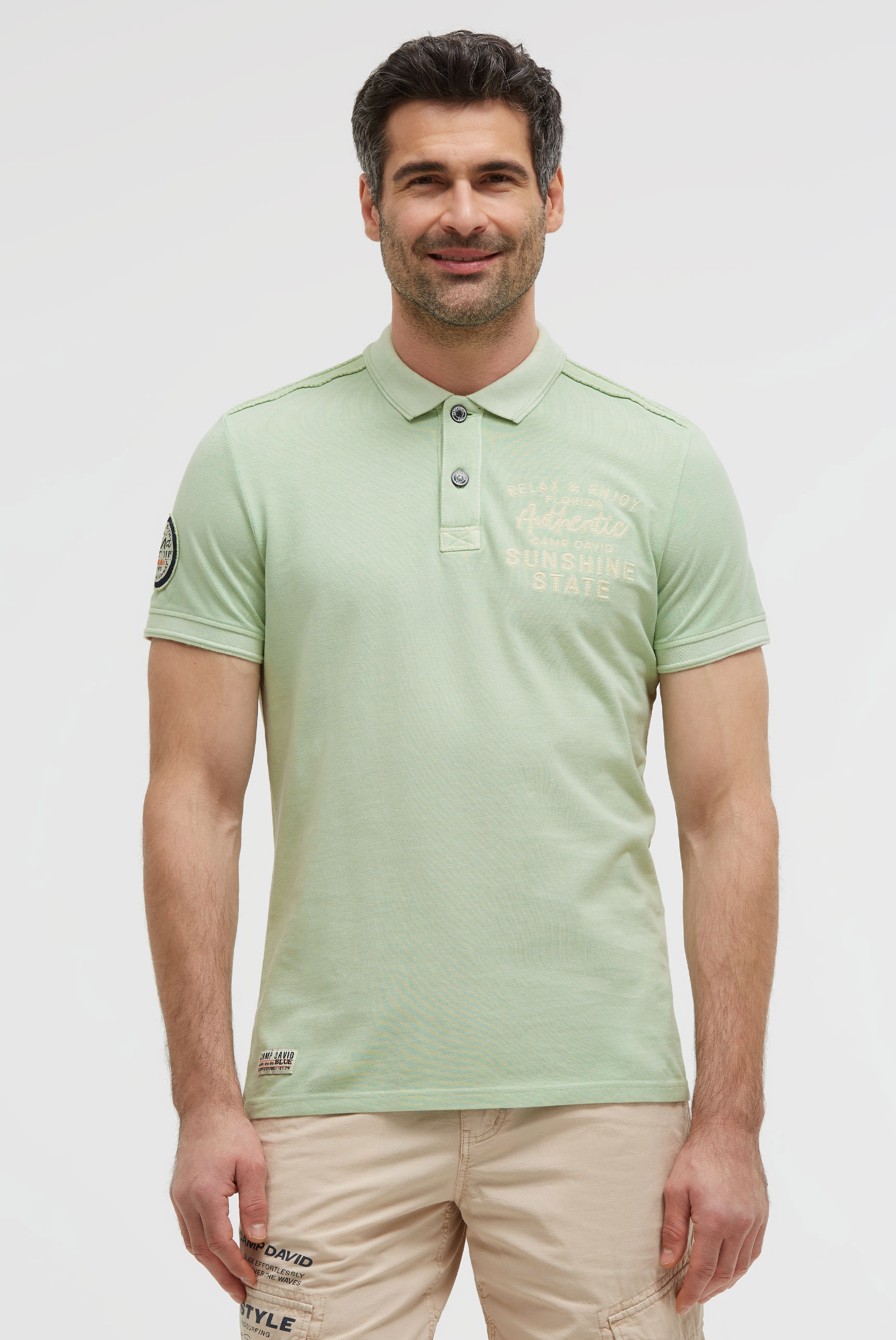 CAMP DAVID Poloshirt aus Baumwolle