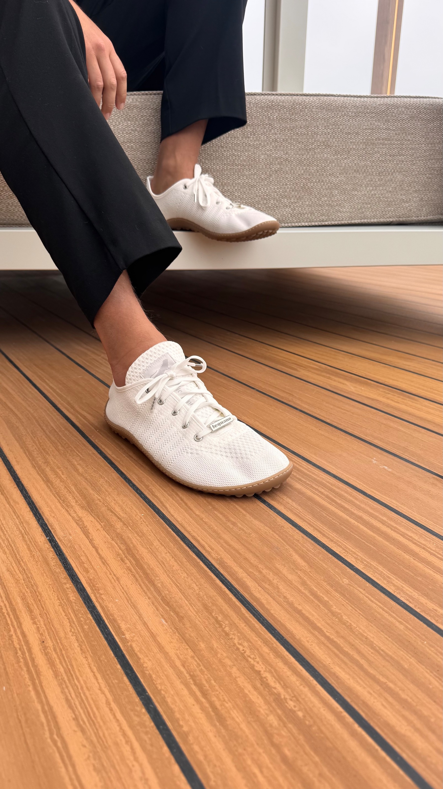 Leguano Barfußschuh »GO«, Freizeitschuh, Halbschuh, Schnürer mit 360 Grad Halbkugelsohle