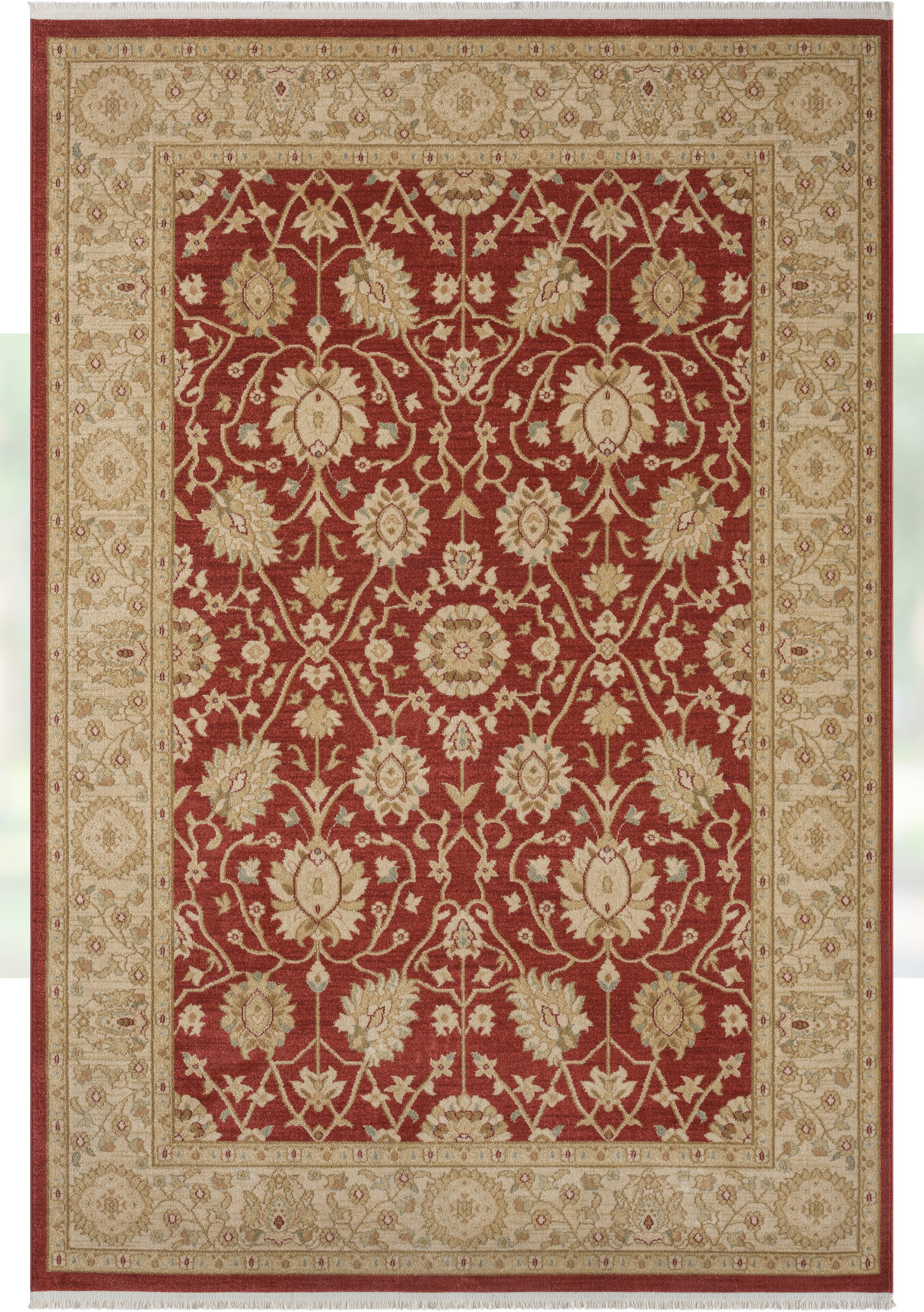 Myflair Möbel & Accessoires Teppich »Maryam 1 Lagerräumung«, rechteckig, 7,5 mm Höhe, Kurzflor, Orient Optik, edler Glanz, mit Fransen, besonders weich