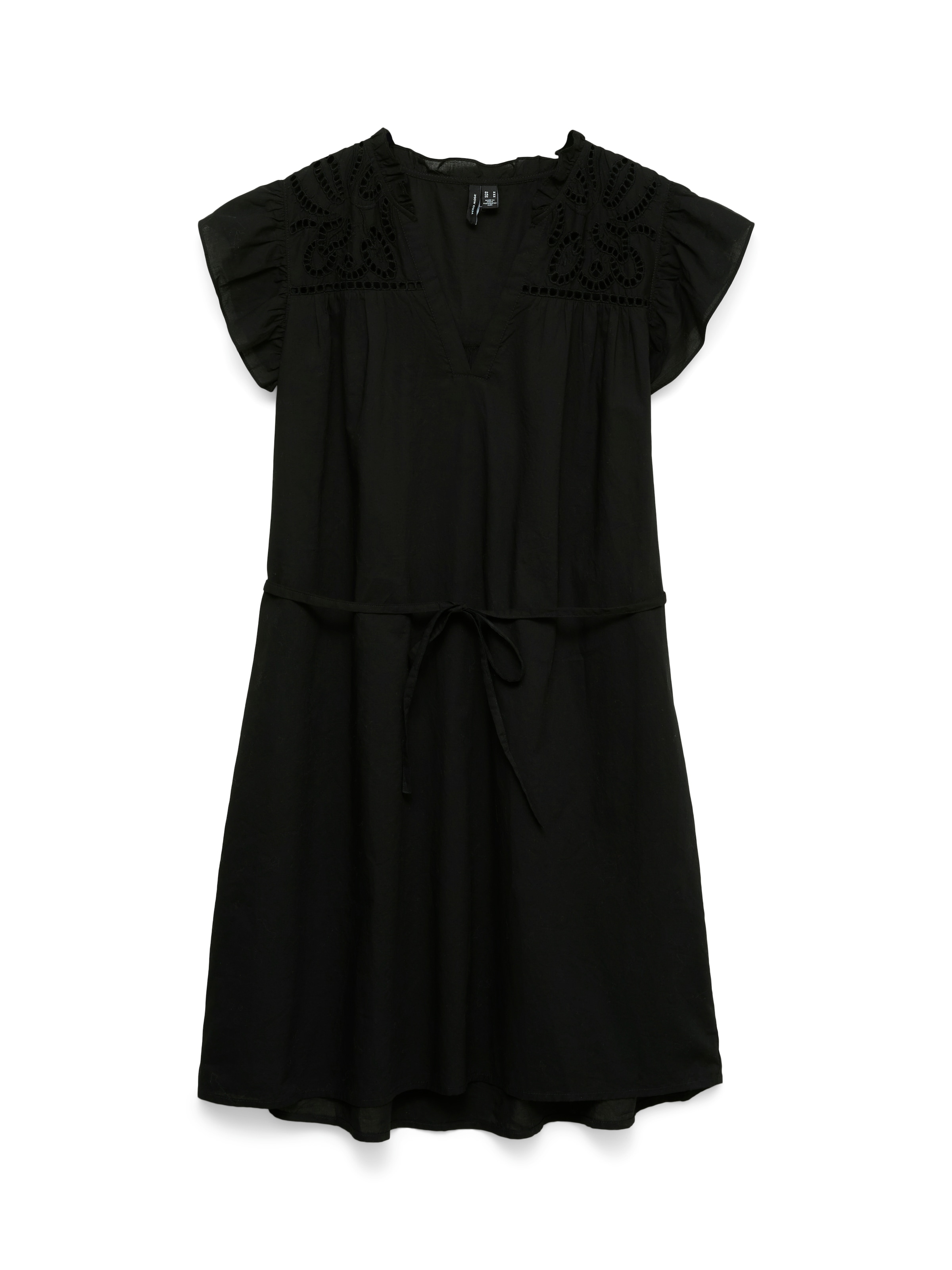 Vero Moda Minikleid »VMLINE SS SHORT DRESS WVN NOOS« Baumwolle