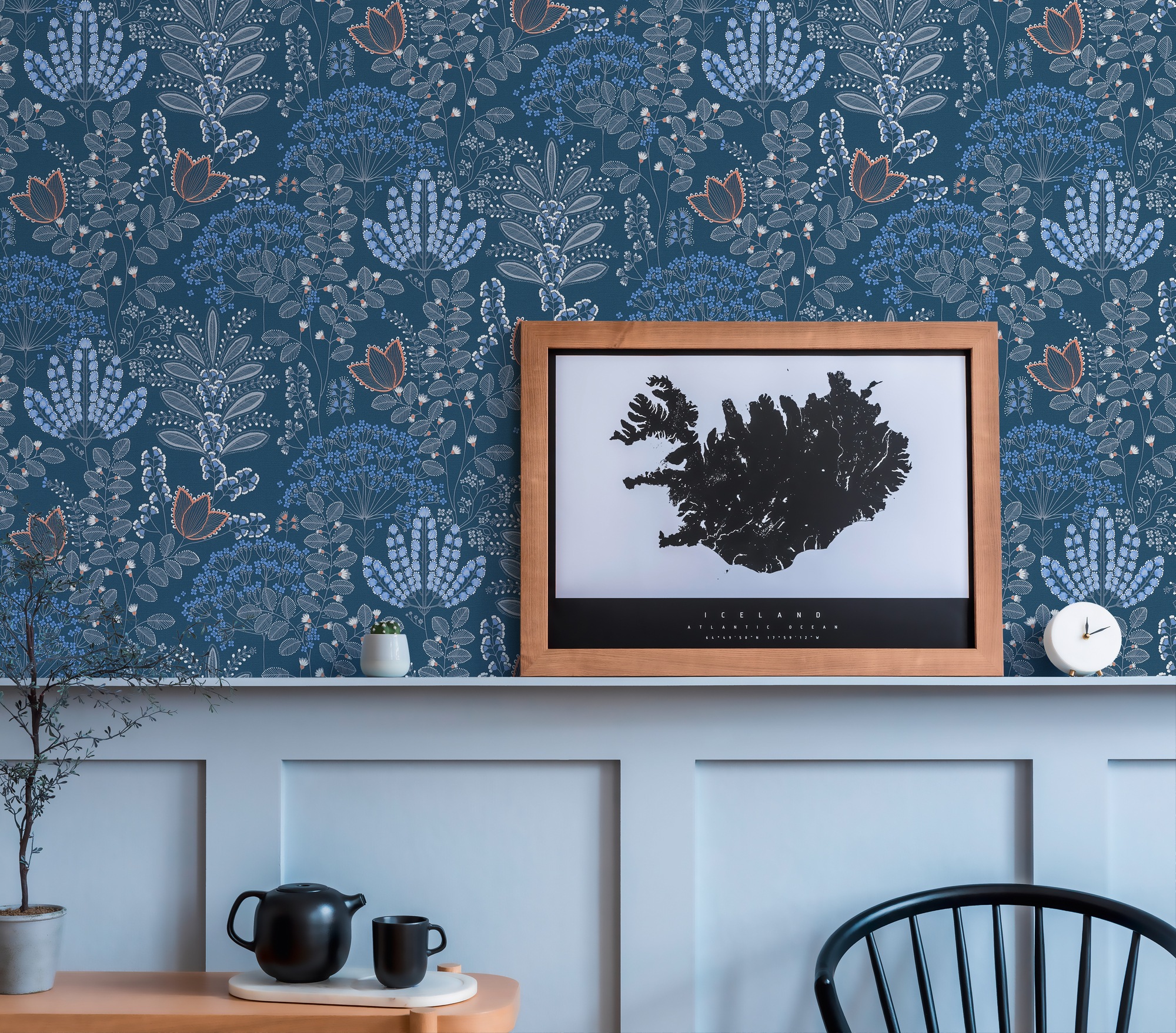 living walls Vliestapete »Famous Garden Blumen-Tapete Mustertapete Blümchen Blume«, matt, Vliestapete floral für Schlafzimmer Küche Wohnzimmer Blumen Design
