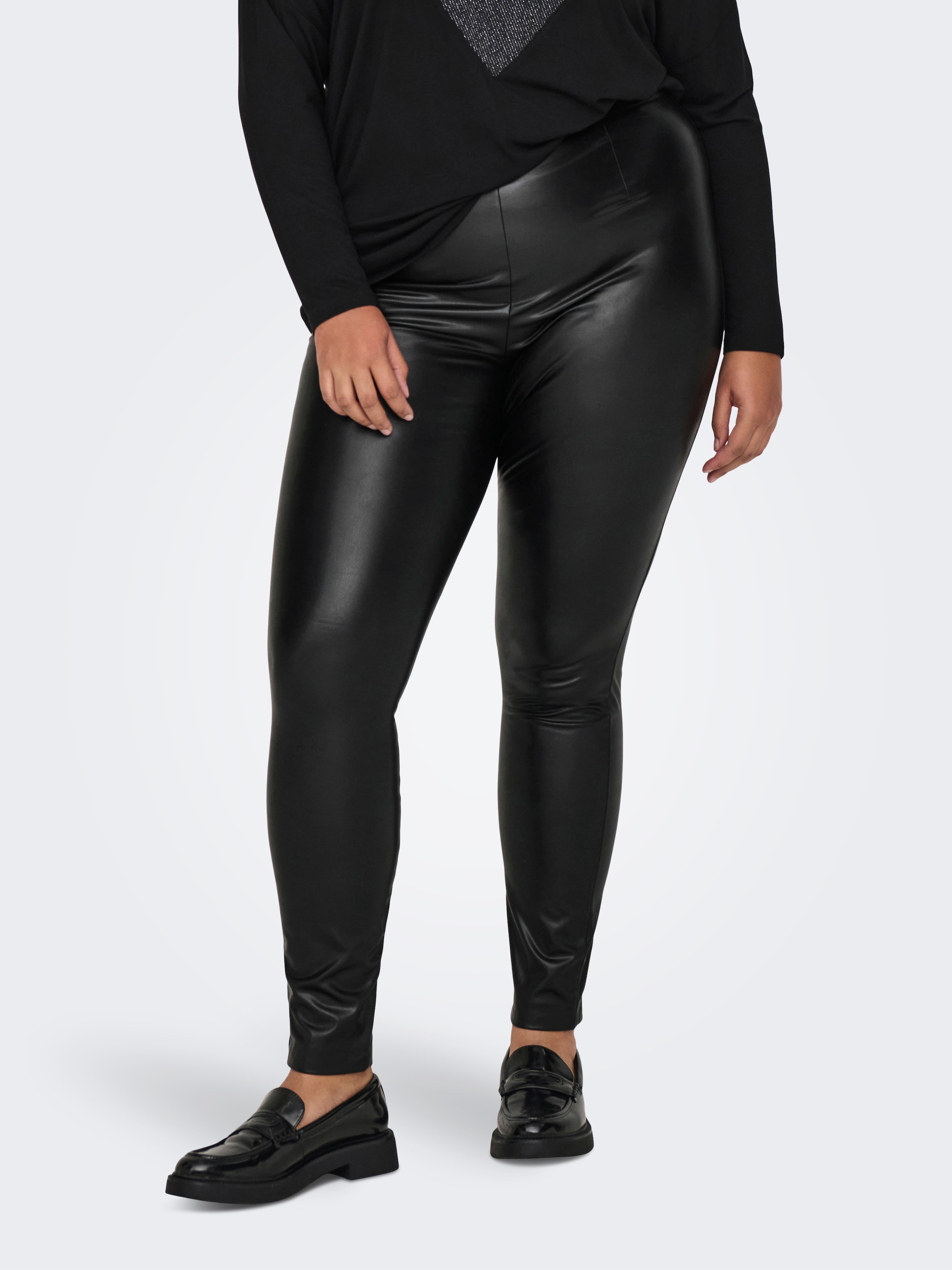 ONLY CARMAKOMA Lederimitathose "CARJESSIE FAUX LEATHER LEGGING OTW NOOS" günstig online kaufen