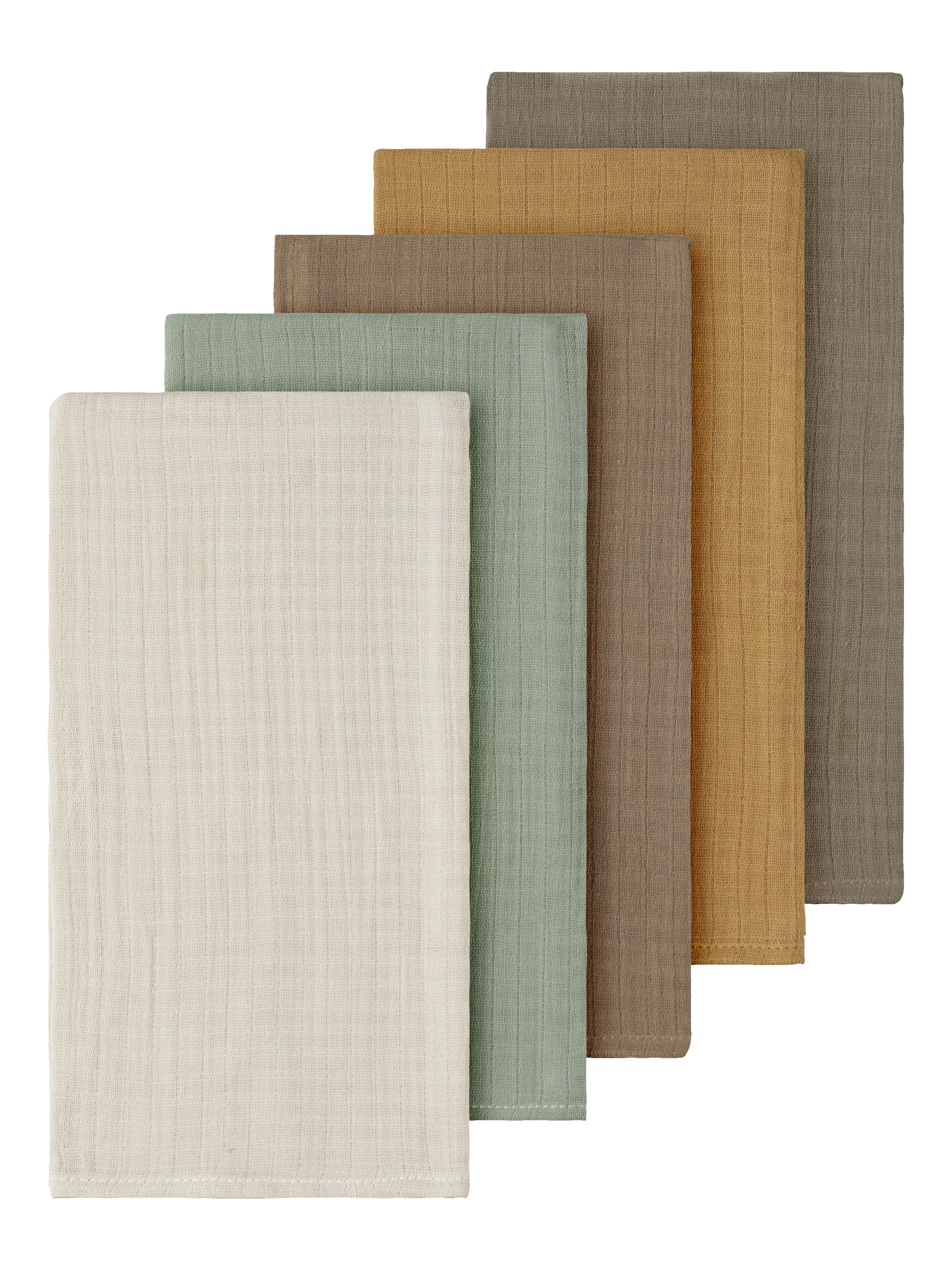 Name It Multifunktionstuch »NBNOHAPPY 5P NAPPIES LNOOS« 5 Stk. Baumwolle, Spucktuch