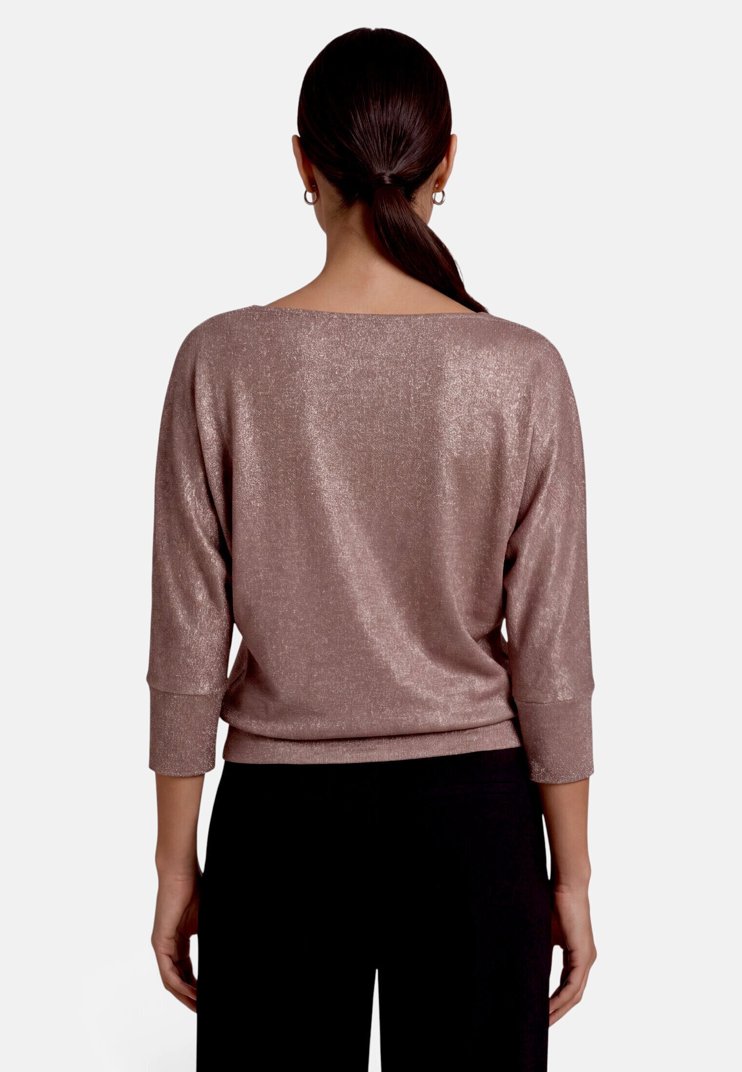 Zero Kurzarmshirt »Damen im Glitzer-Look« 1 Stk. Glitzer