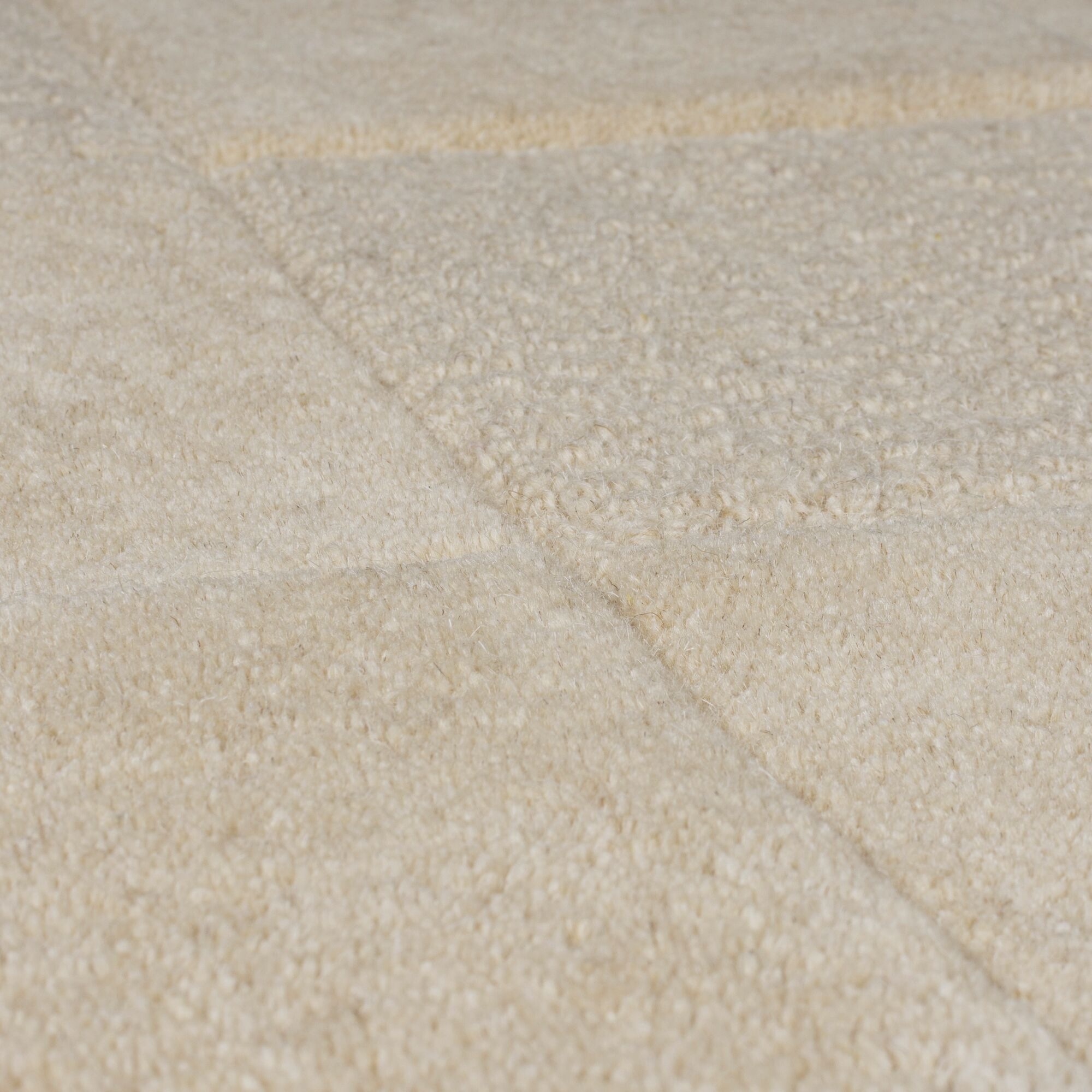 Wollteppich FLAIR RUGS "Checkboard, mit modernem Schachbrettmuster", beige (natur), B:120cm H:10mm L:170cm, Wolle, Teppiche, Wollteppich mit Schachbrettmuster und Hoch-Tief-Effekt 3