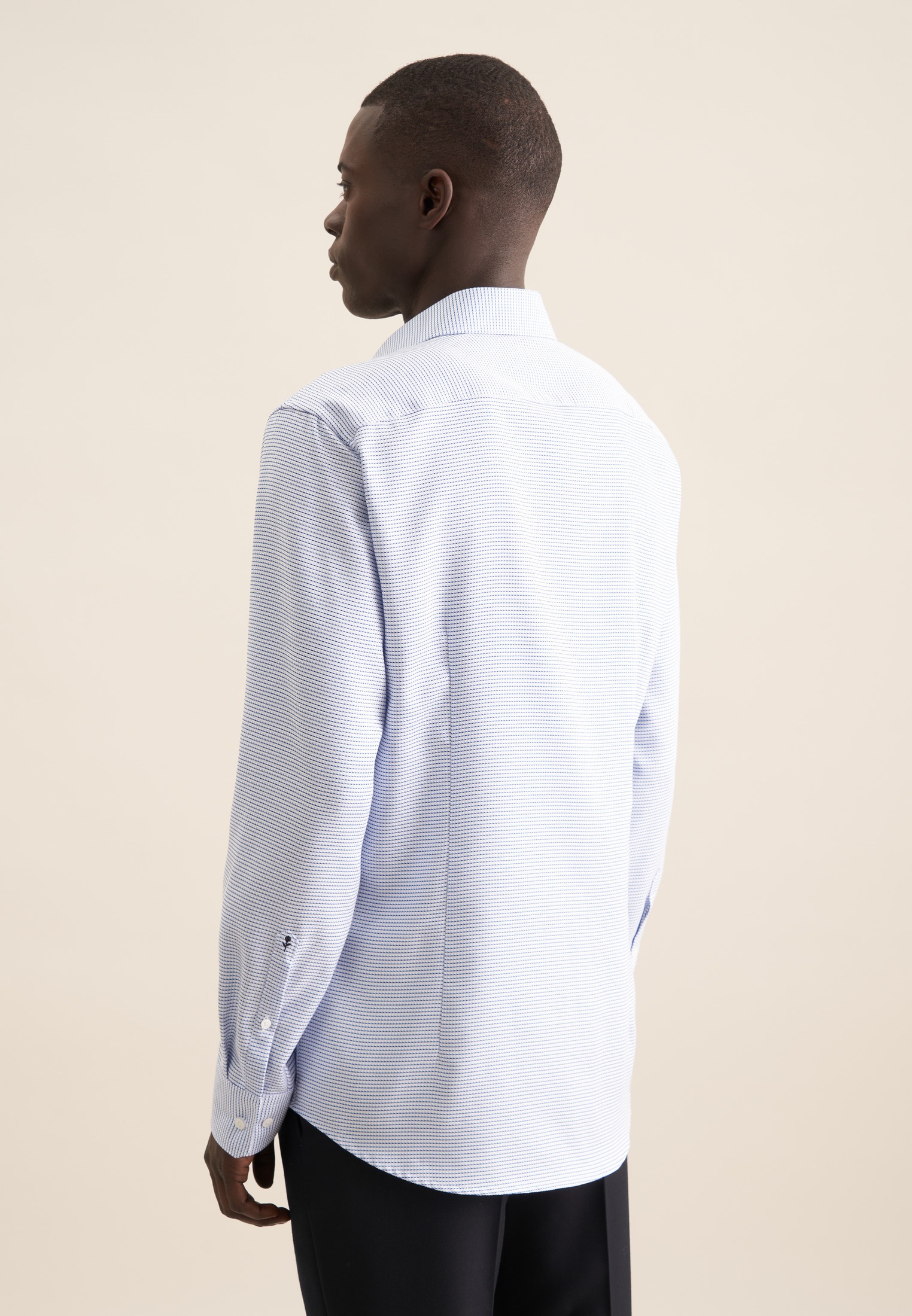 seidensticker Businesshemd "Shaped" Shaped 1/1 Kentkragen Struktur günstig online kaufen