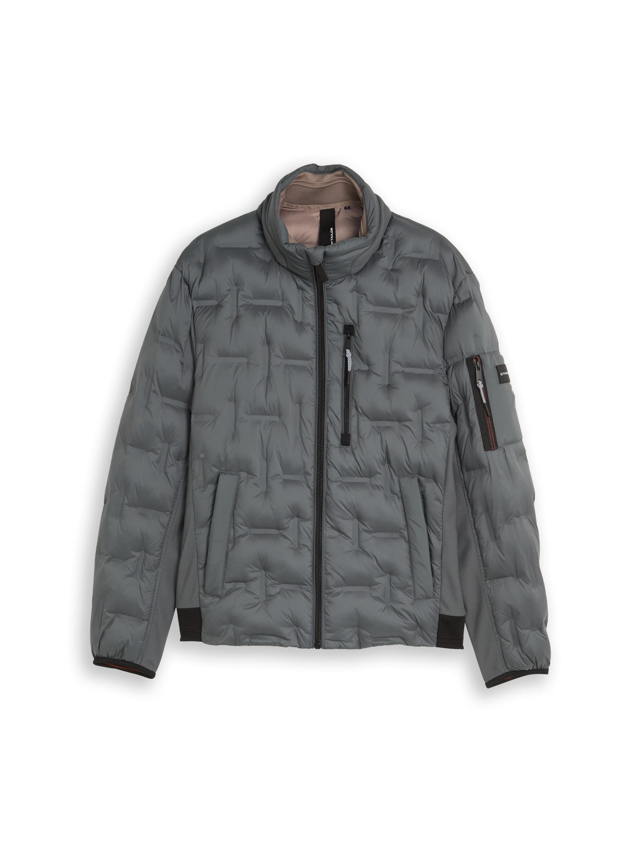 TOM TAILOR Steppjacke ohne Kapuze mit Stehkragen udn Reißverschluss