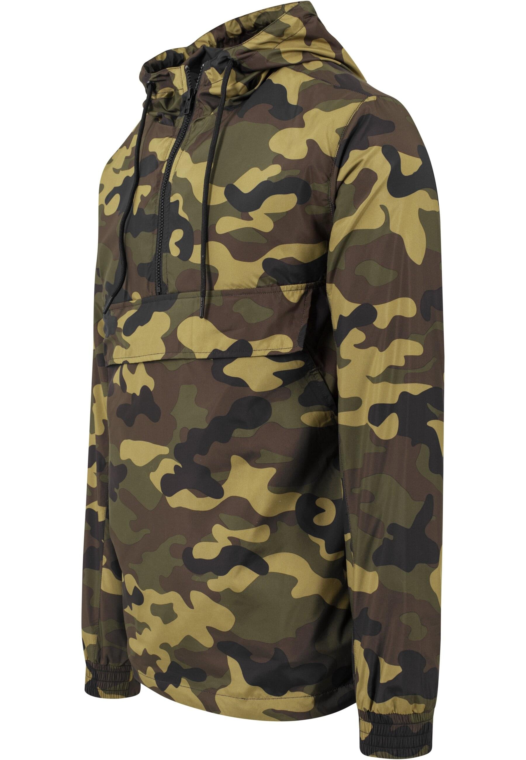 URBAN CLASSICS Anorak »Urban Classics Herren Camo Pull Over Windbreaker«, (1 St.), mit Kapuze