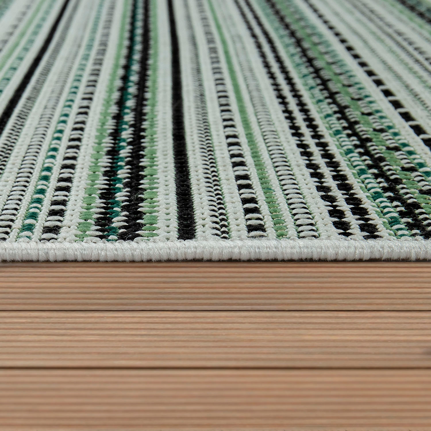 Paco Home bestellen Teppich Flachgewebe, und geeignet, In- Wohnzimmer rechteckig, | »Ostende 535«, BAUR gestreift, Outdoor