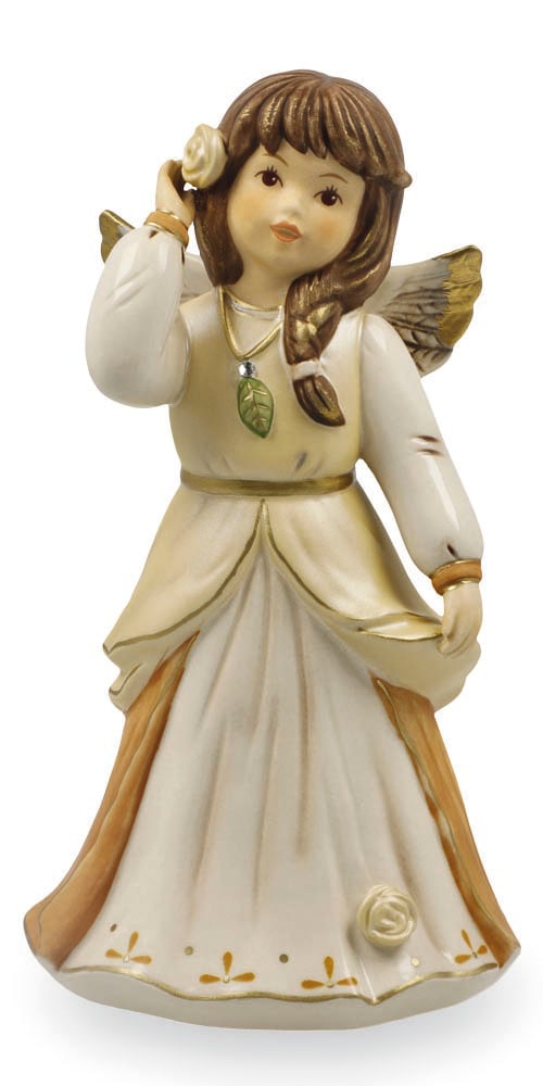 Goebel Dekofigur "Engel Herausgeputzt zum Fest" 8,5 x 7,5 x 15,5 cm günstig online kaufen