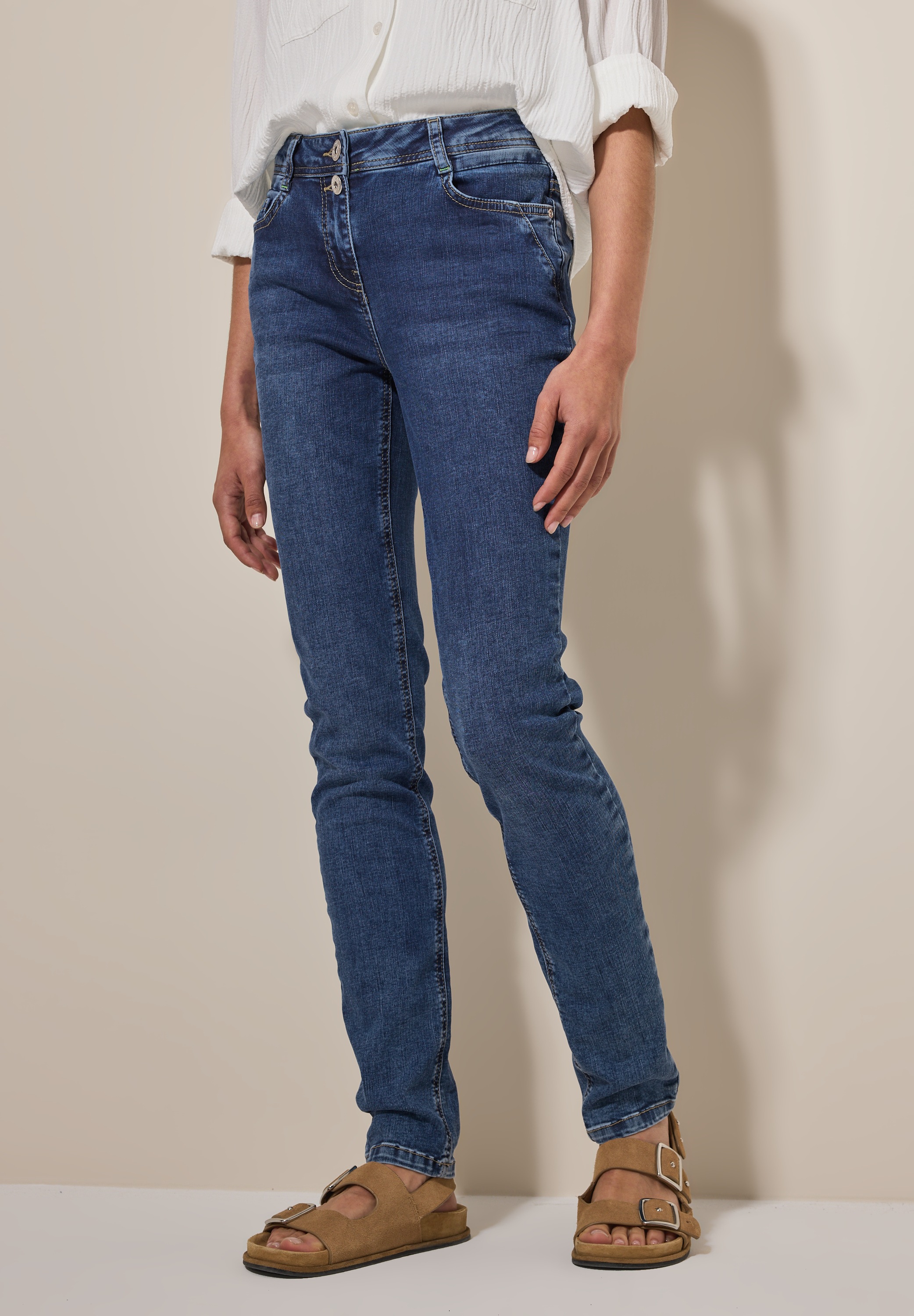 Cecil Slim-fit-Jeans, 5-Pocket-Style