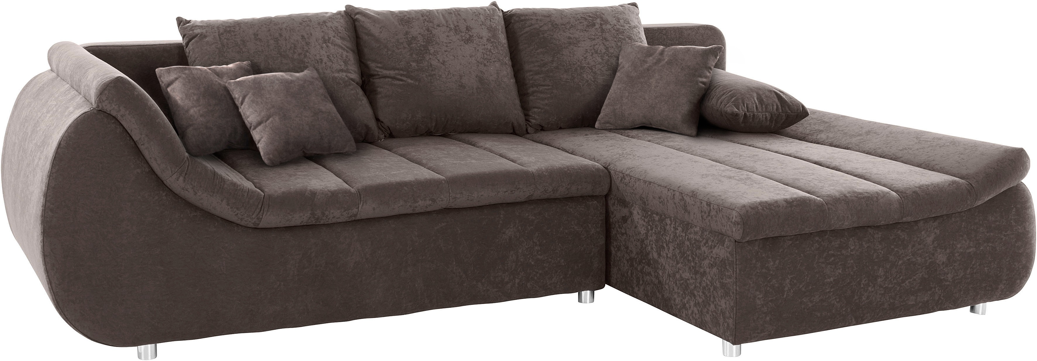 Thumbnail - INOSIGN Ecksofa "Imola, elegant und modern, aktuelle Steppung im Sitz, bequem, L-Form", frei im Raum stellbar, wahlweise...