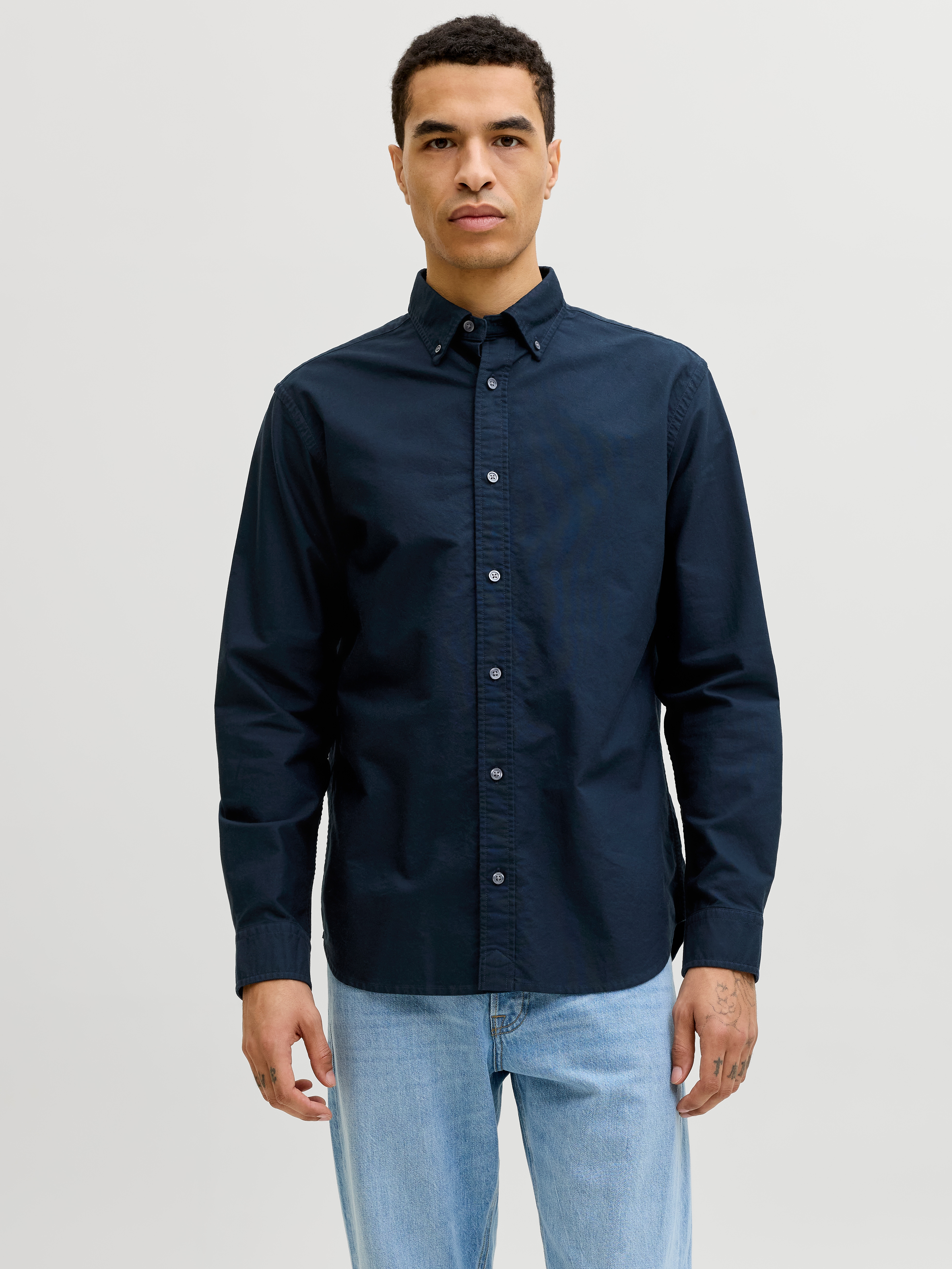 Jack & Jones "JPRBLUHARVEY OXFORD L/S SHIRT SN" Baumwolle, regular fit