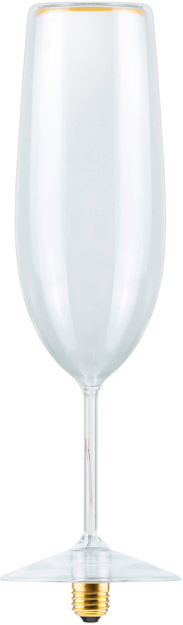SEGULA LED-Leuchtmittel »LED Floating Champagne clear«, E27, 1 St., Extra-Warmweiß, handmade