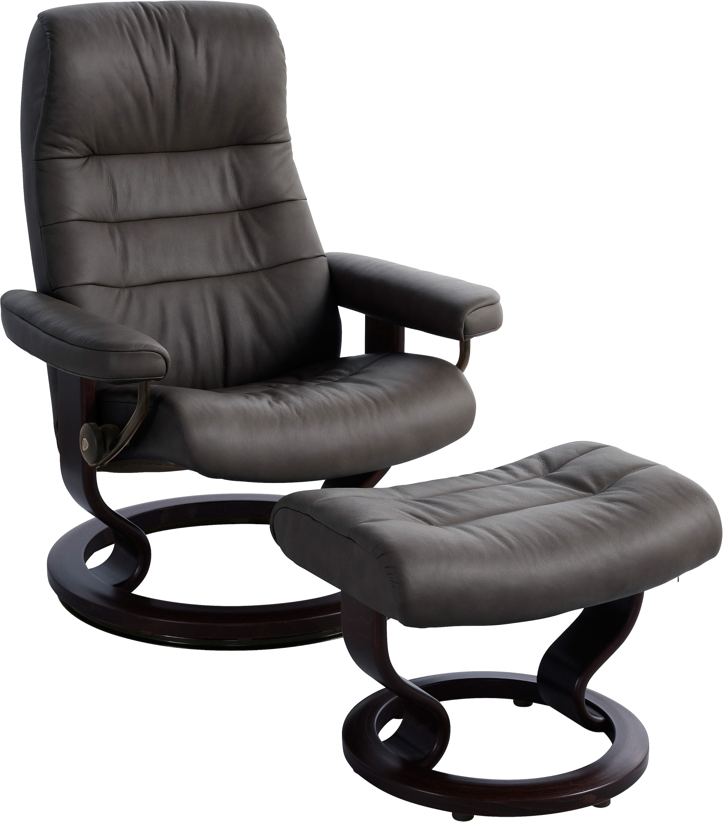 Stressless Relaxsessel "Opal", (Set, Relaxsessel mit Hocker), mit Hocker, mit Classic Base, Größe M, mit Schlaffunktion