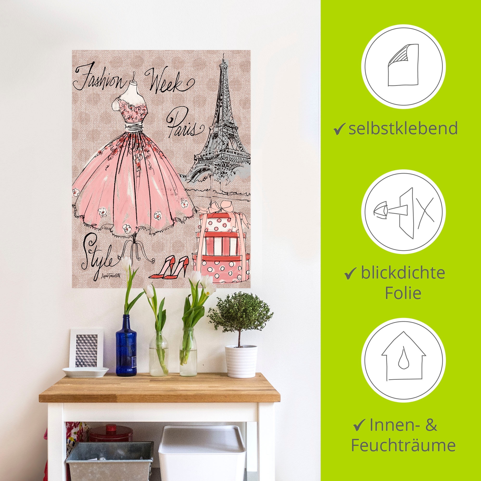 Artland Wandbild »Fashion Week III«, Mode, (1 St.), als Leinwandbild, Poster, Wandaufkleber in verschied. Größen