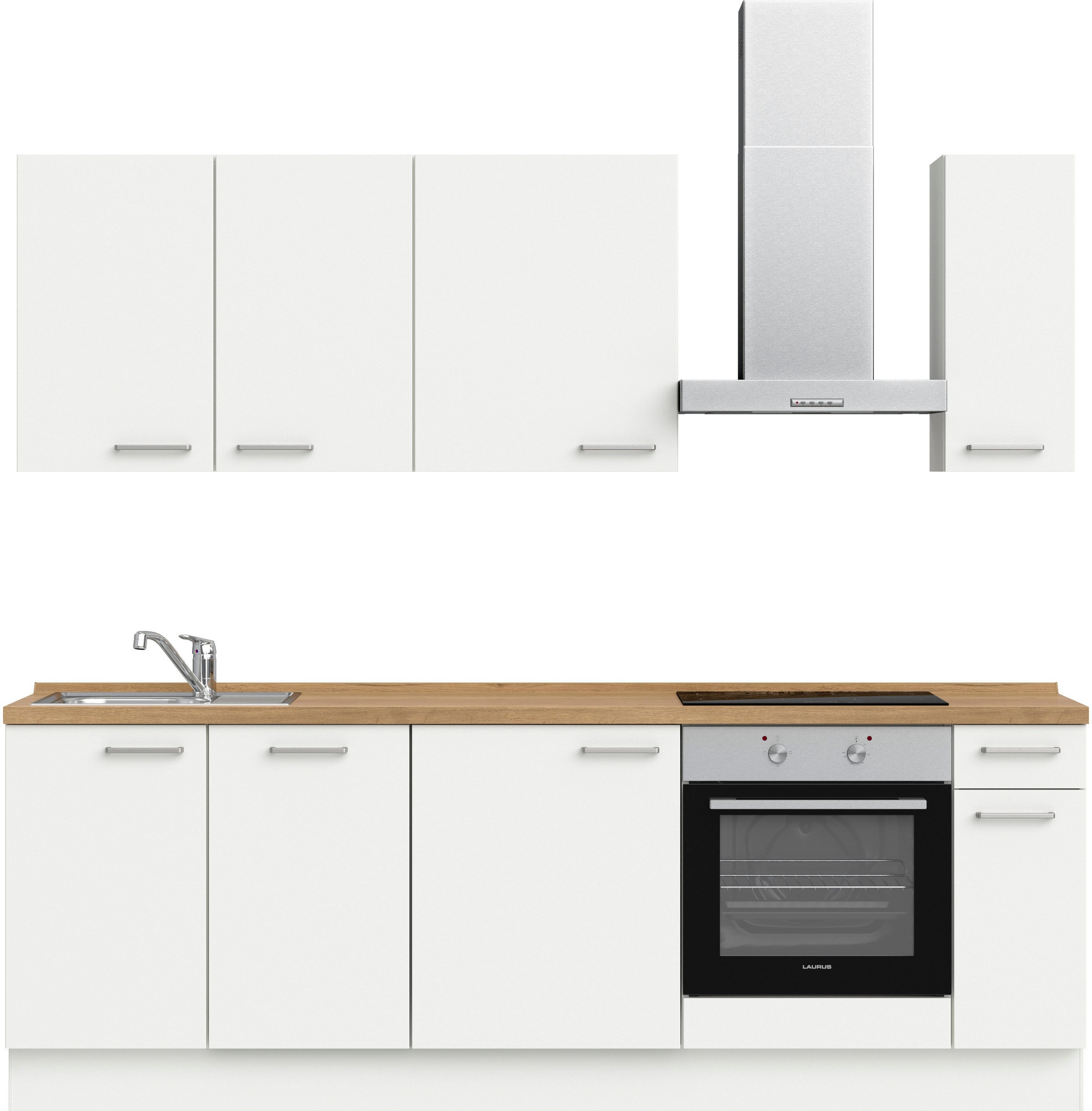 nobilia 1100000002199 ""Touch I", NEU: individuell anpassbar mit gratis Profi-Beratung" vormontiert, Breite 240 cm, Ausrichtung wählbar, wahlw. mit E-Geräten