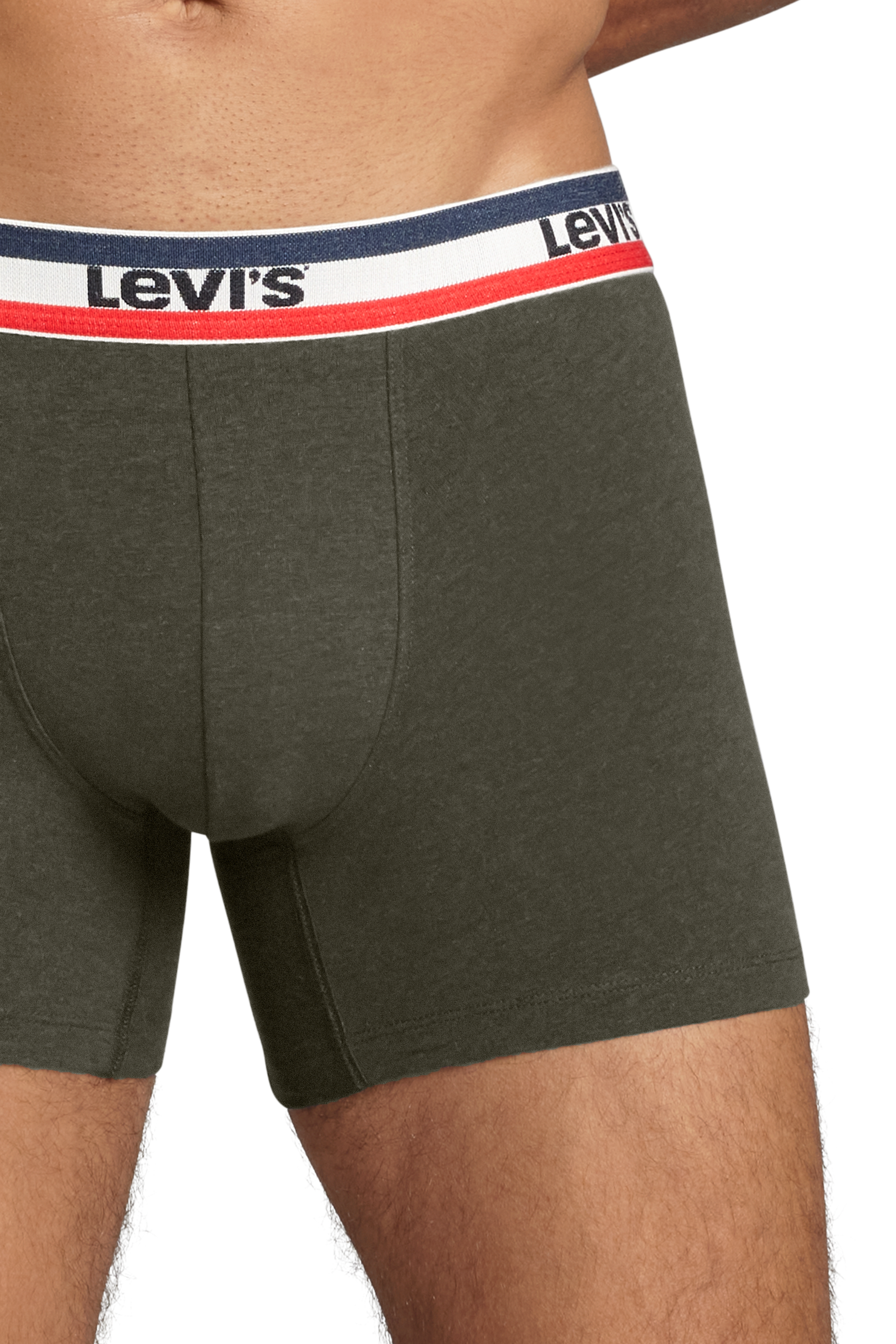 Levi's® Boxershorts »LEVIS MEN SPRTSWR LOGO BOXER BRIEF 3P«, (Packung, 3er Pack), mit breitem Logobund
