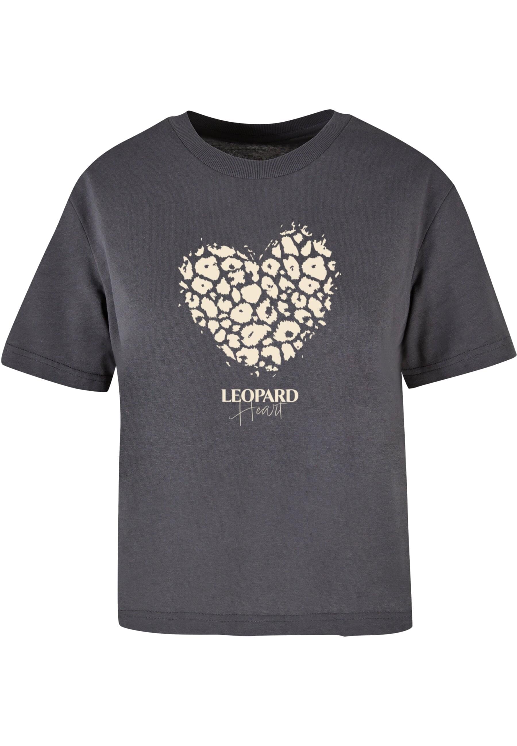 Merchcode T-Shirt "Merchcode Ladies Leopard Heart Everyday Tee", (1 tlg.) günstig online kaufen