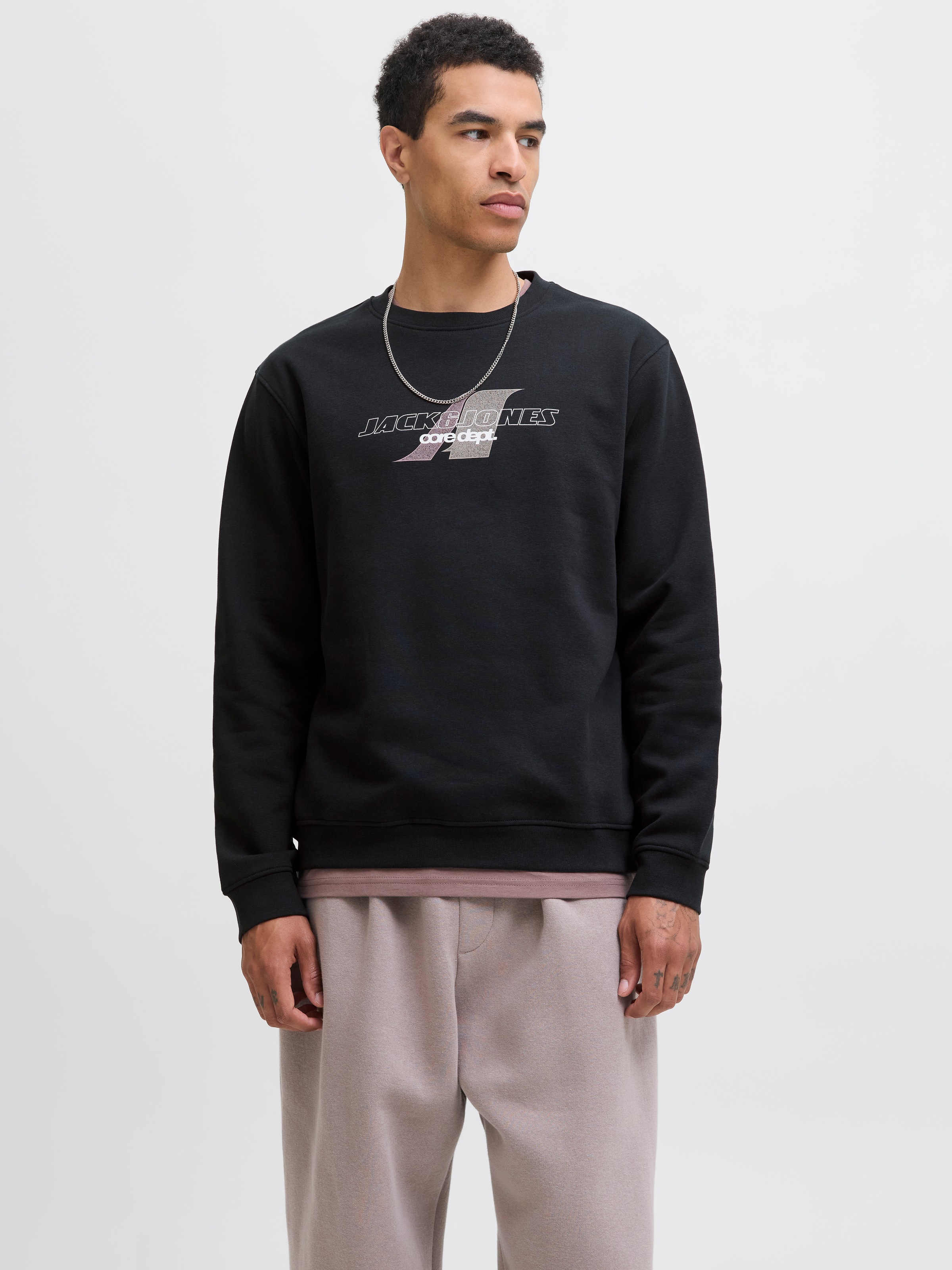 Jack & Jones Sweatshirt "JCOTIER PRINT SWEAT CREW NECK" günstig online kaufen
