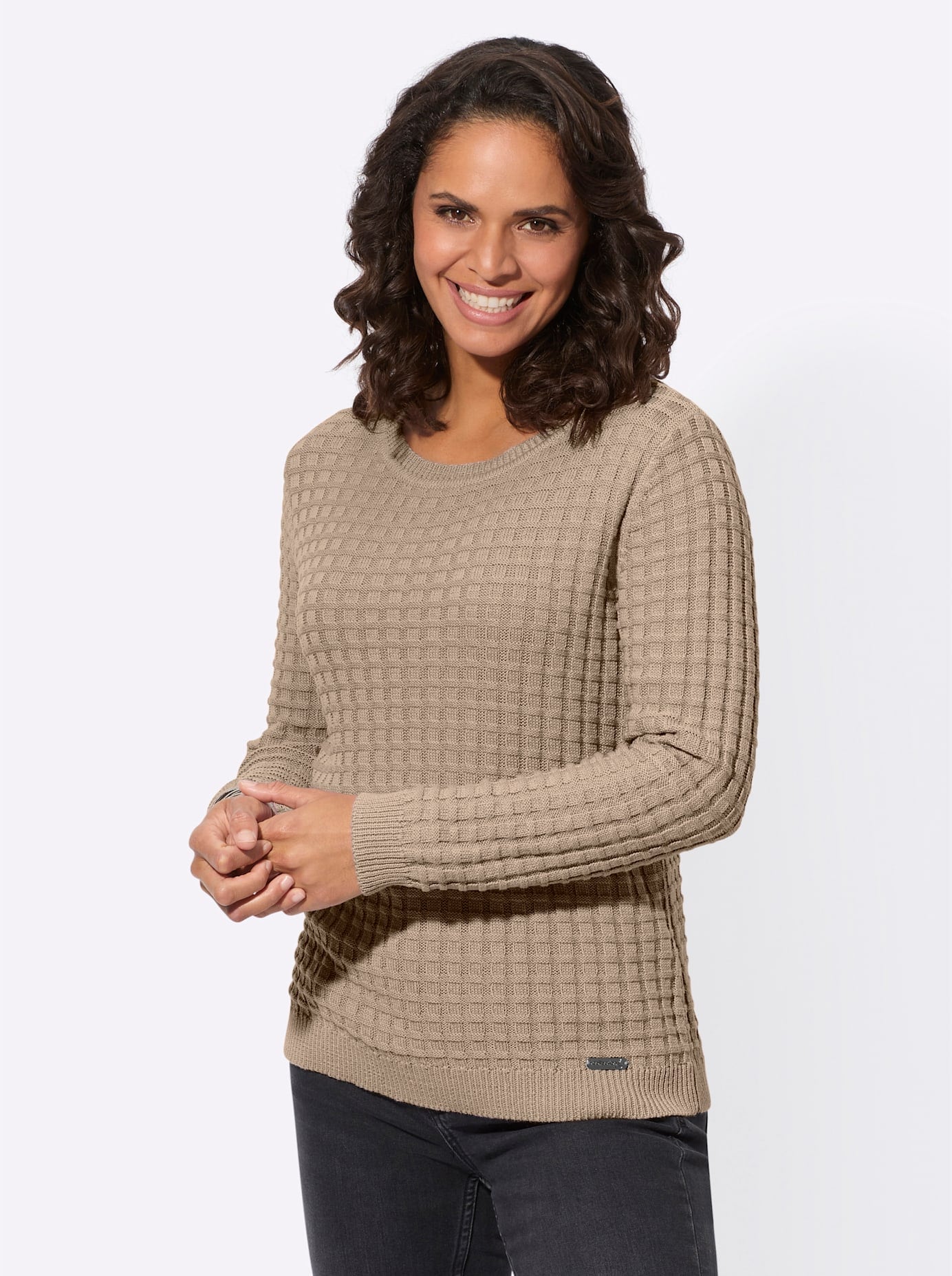 Casual Looks Rundhalspullover "Rundhals-Pullover" günstig online kaufen